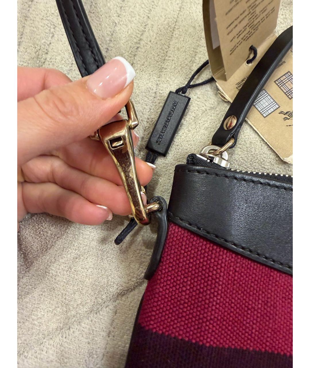 BURBERRY Мульти хлопковая сумка через плечо, фото 2