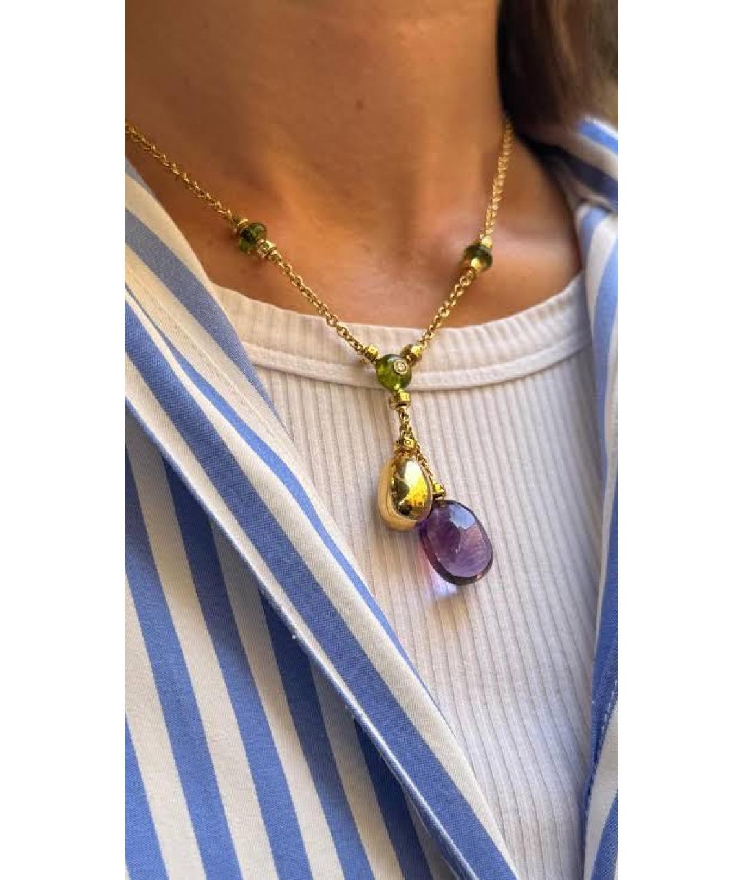 BVLGARI Желтая подвеска из желтого золота, фото 7