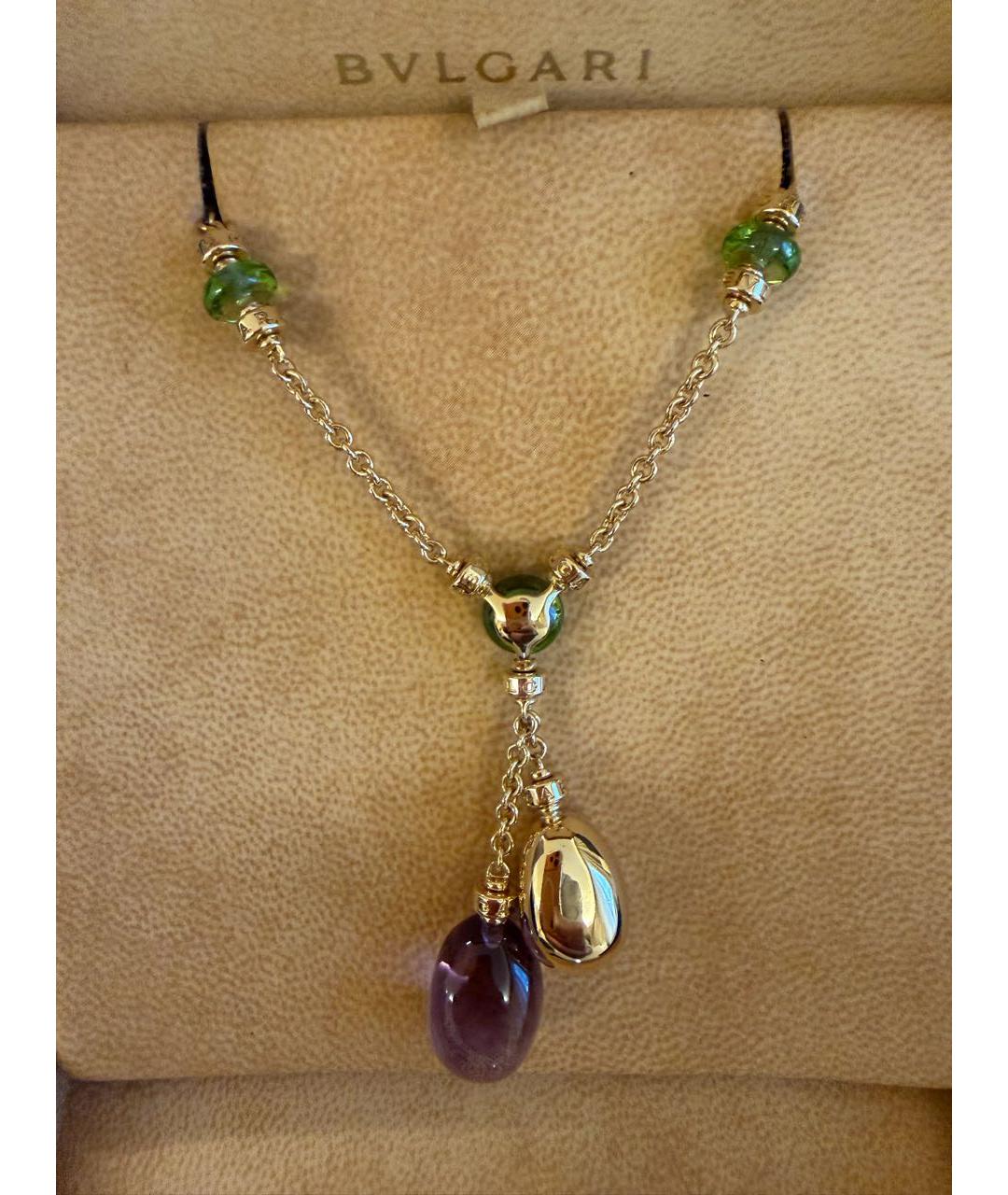 BVLGARI Желтая подвеска из желтого золота, фото 3