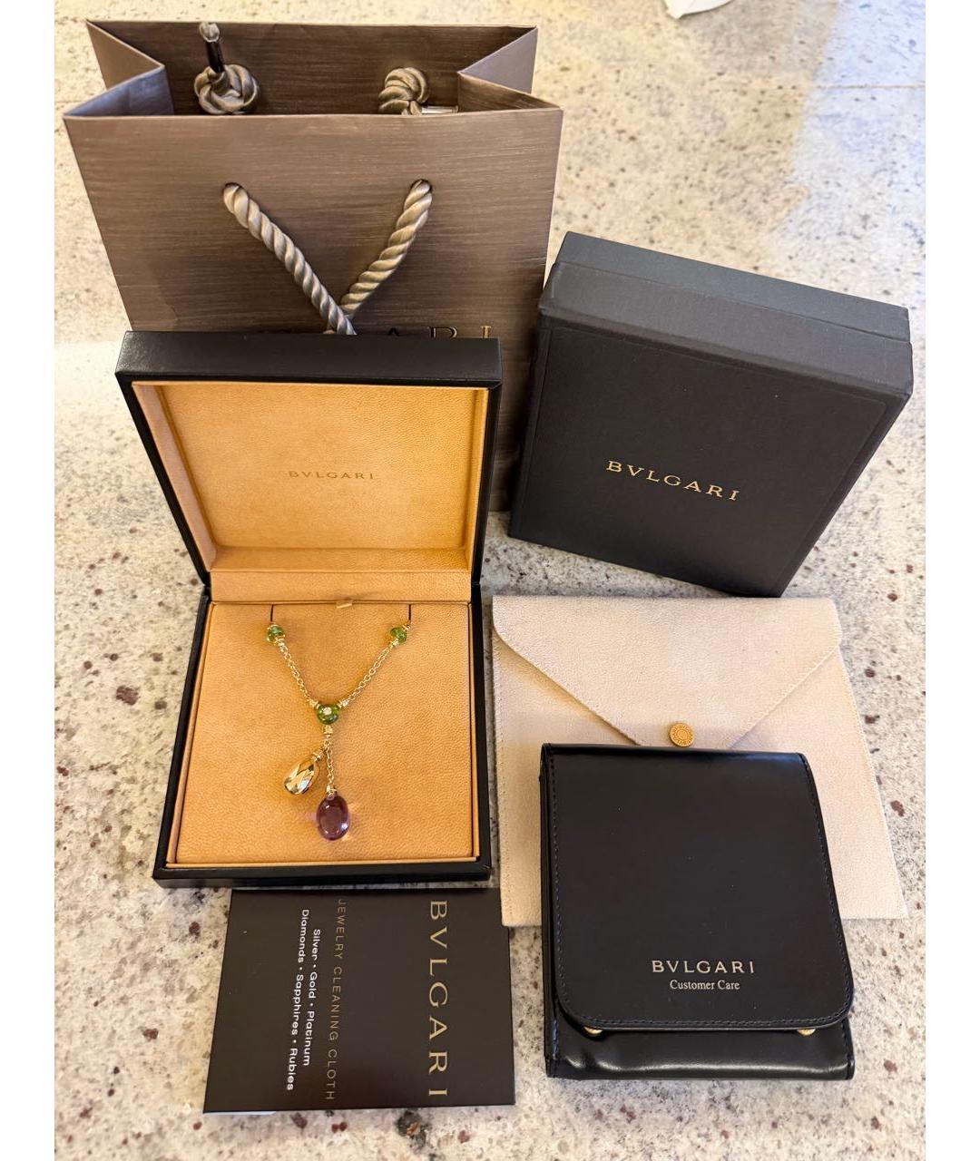 BVLGARI Желтая подвеска из желтого золота, фото 5