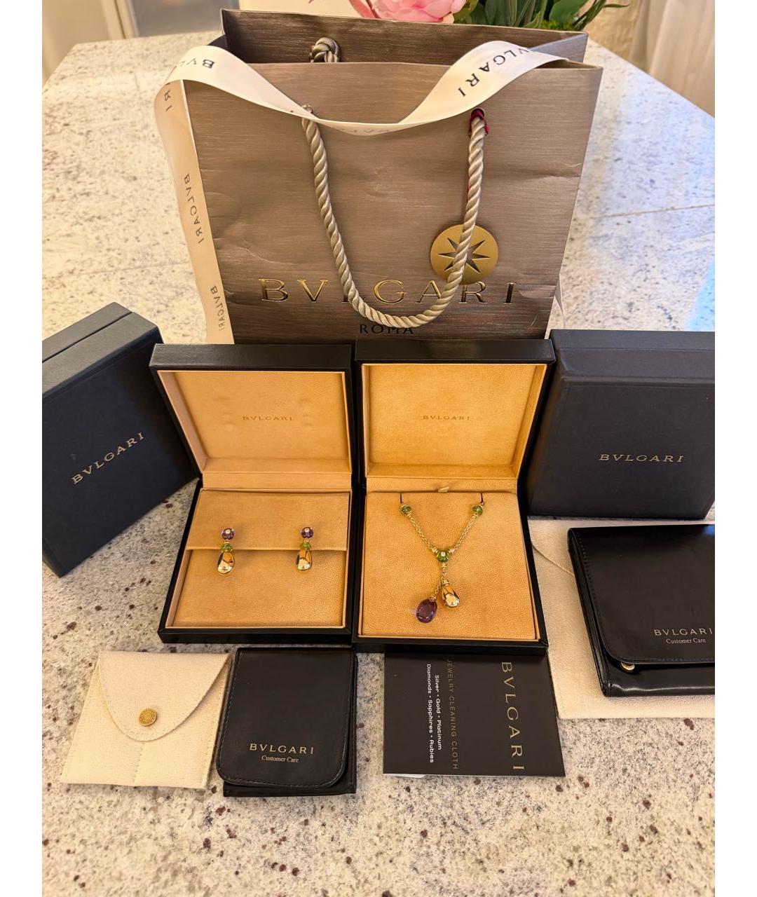BVLGARI Желтая подвеска из желтого золота, фото 6