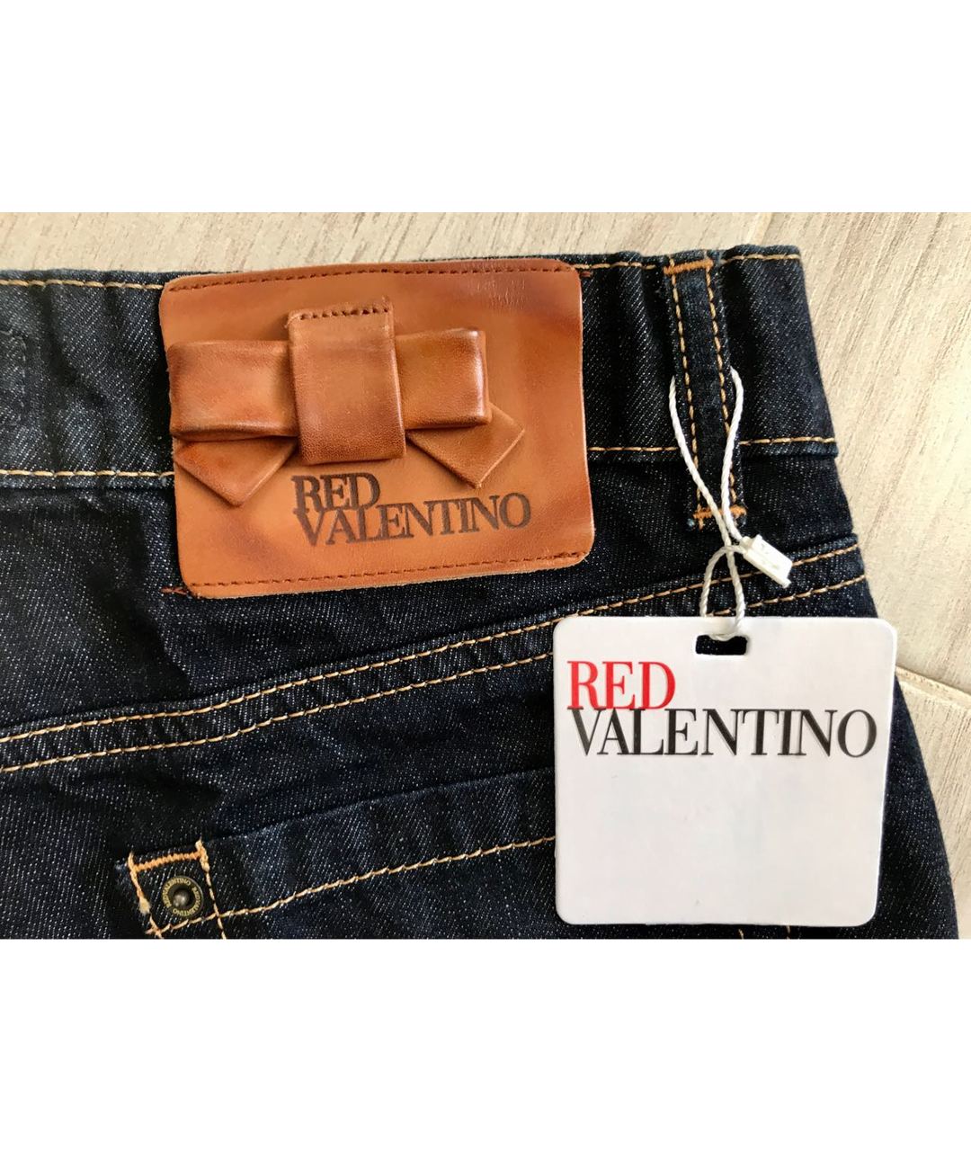 RED VALENTINO Черные хлопковые шорты, фото 6