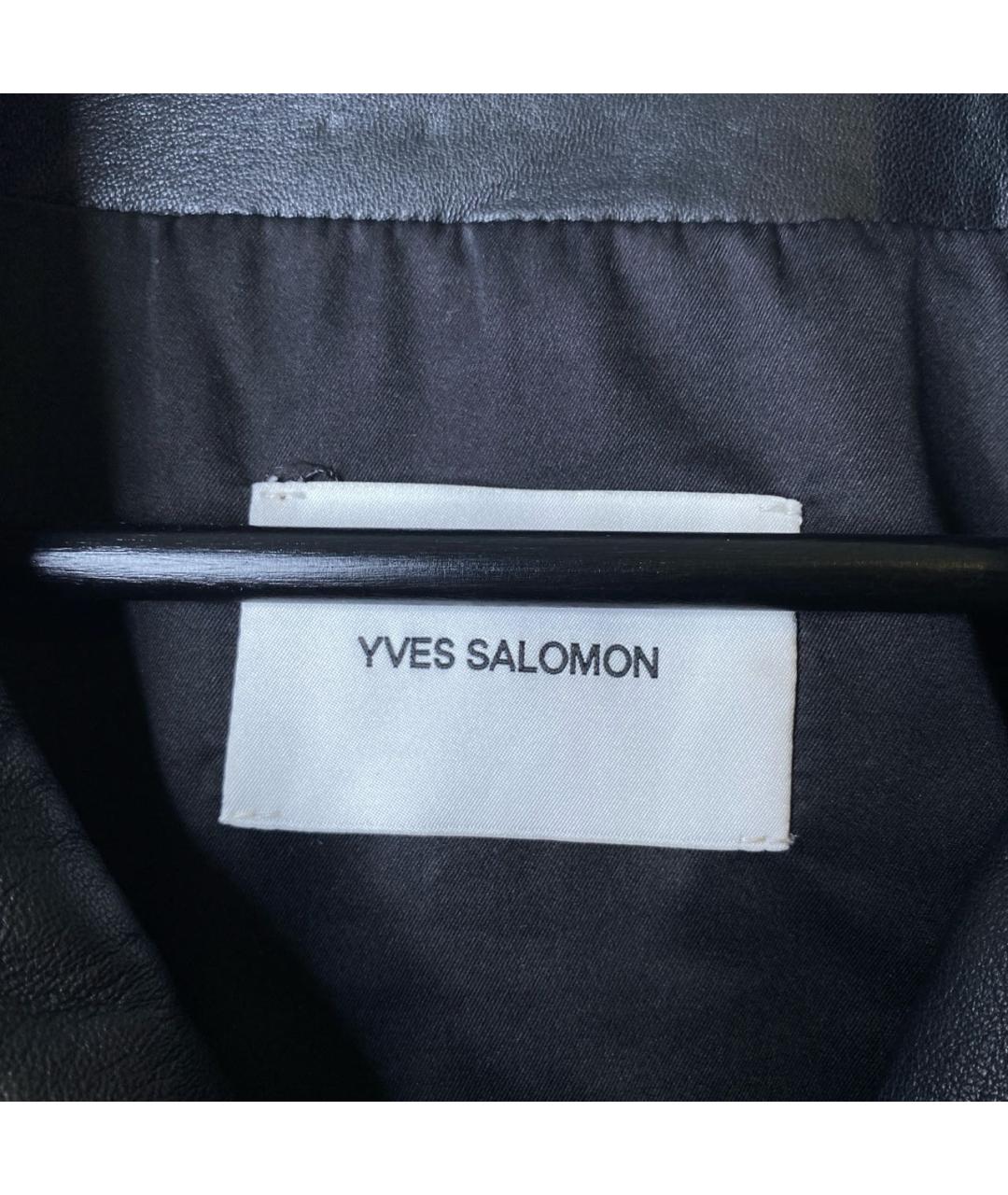 YVES SALOMON Черная кожаная куртка, фото 7