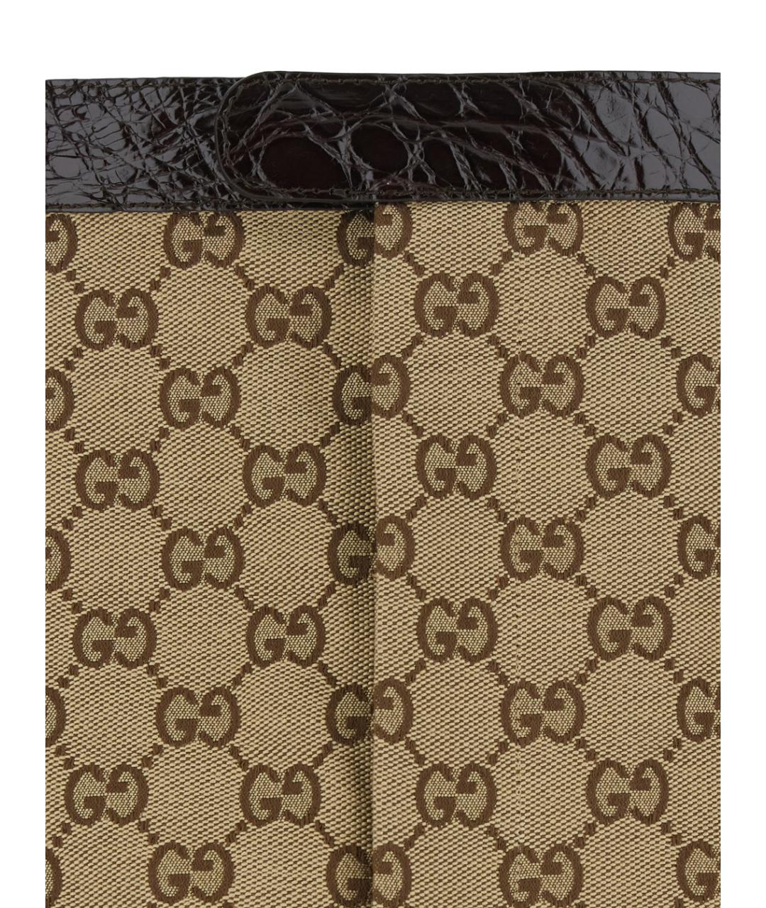 GUCCI Бежевая хлопковая юбка миди, фото 3