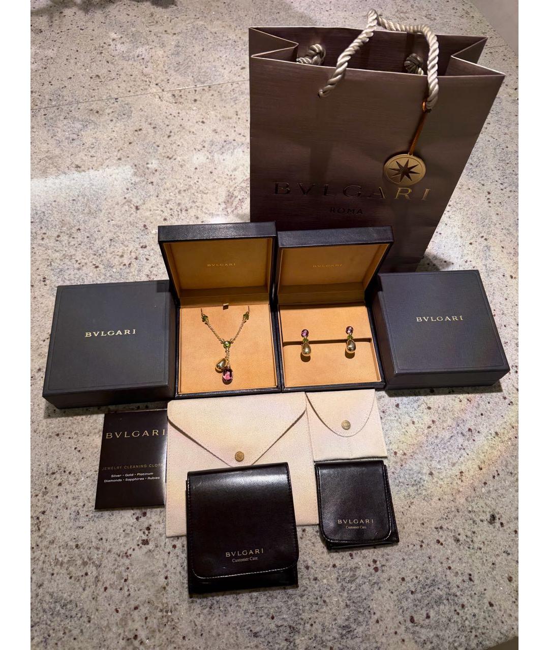 BVLGARI Золотые серьги из желтого золота, фото 8