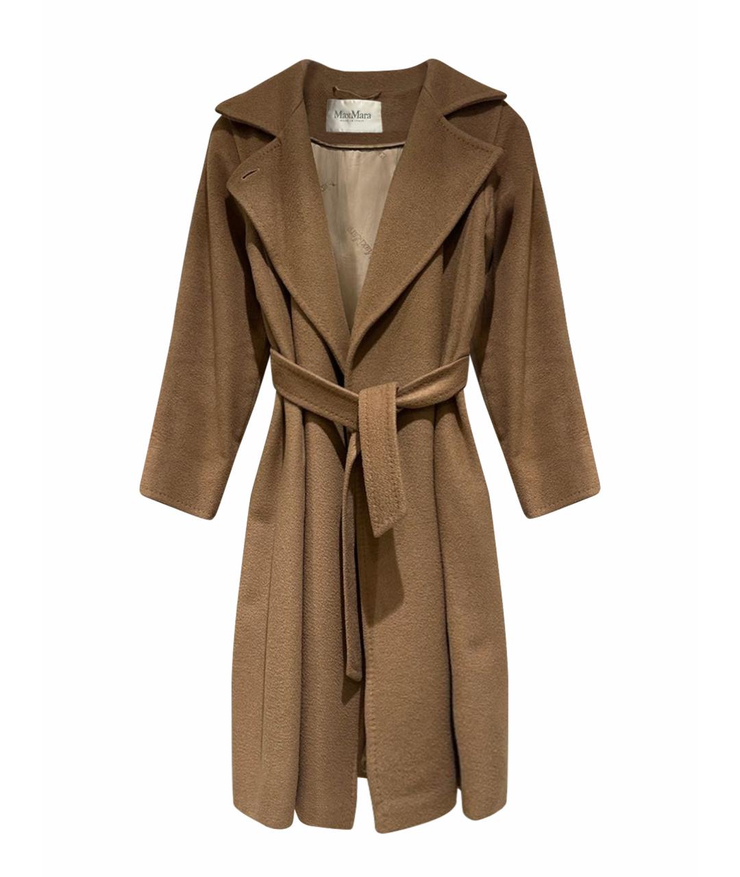 'S MAX MARA Бежевое шерстяное пальто, фото 1