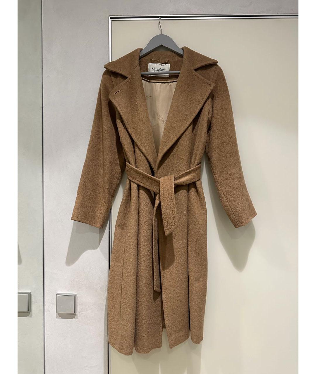 'S MAX MARA Бежевое шерстяное пальто, фото 6
