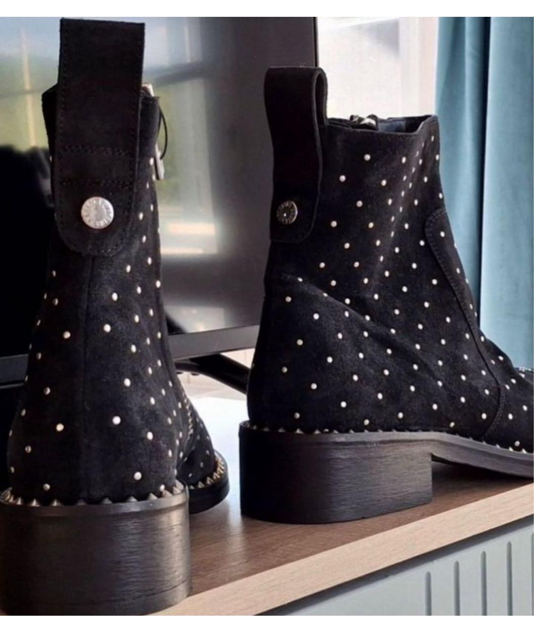 ZADIG & VOLTAIRE Черные замшевые ботильоны, фото 3