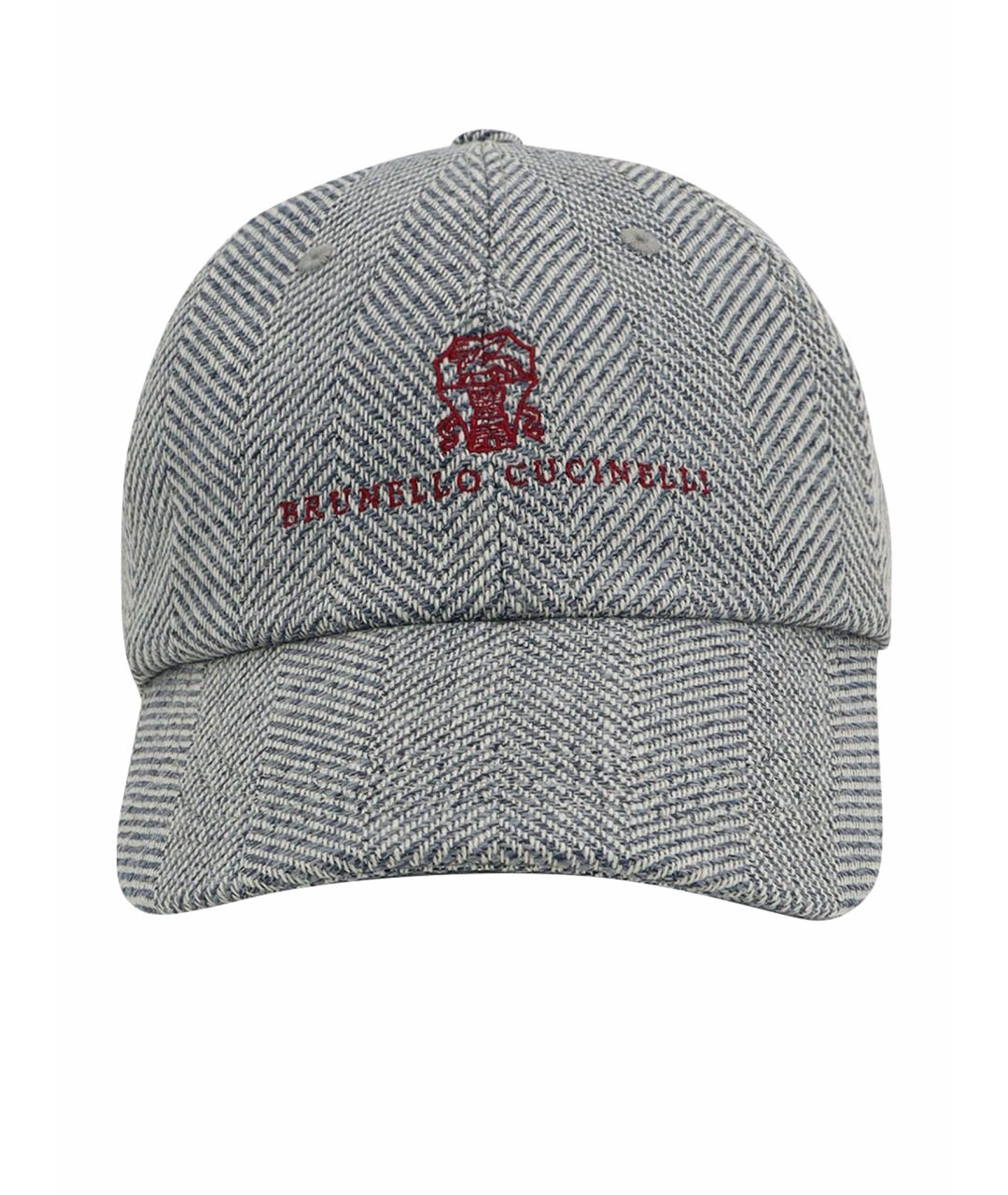 BRUNELLO CUCINELLI Серая шерстяная кепка/бейсболка, фото 1