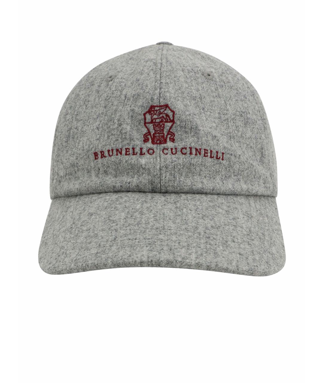 BRUNELLO CUCINELLI Серая кепка/бейсболка, фото 1