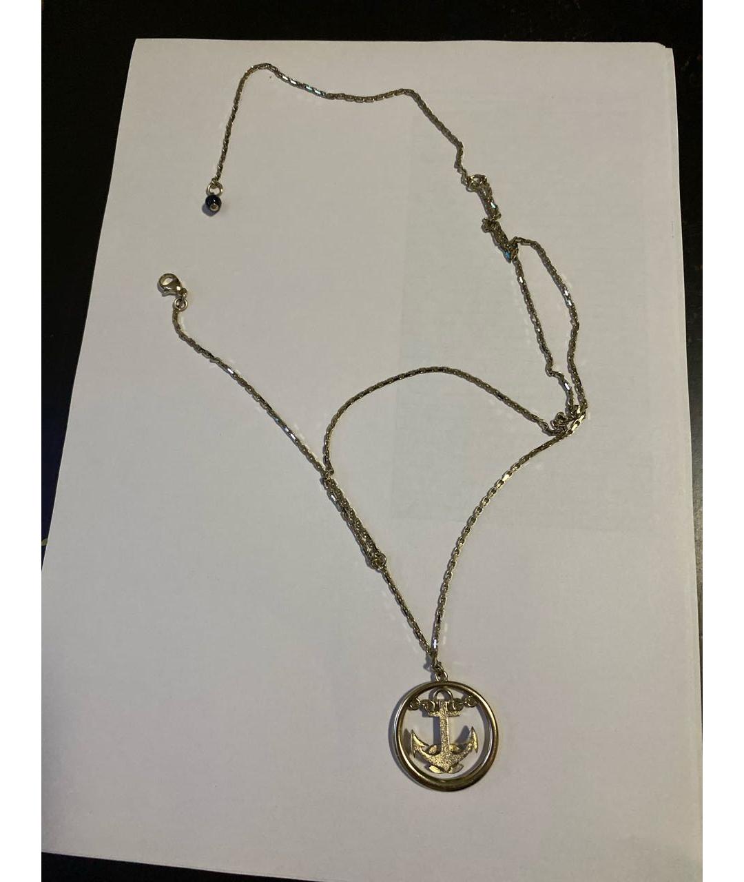 CHANEL Золотая металлическая подвеска, фото 2