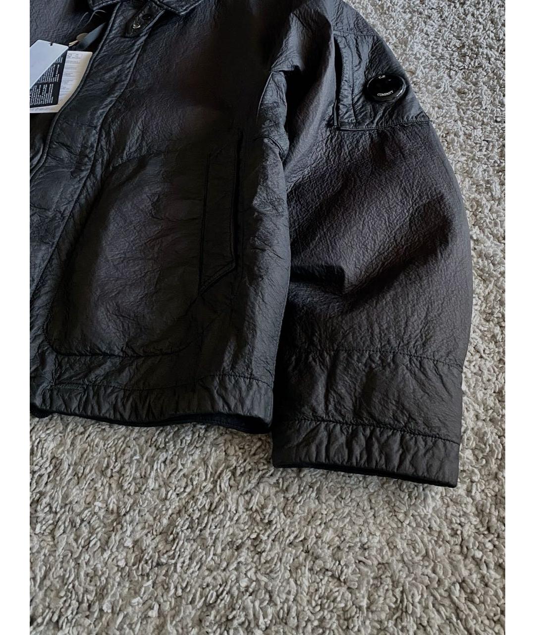 CP COMPANY Черная полиуретановая куртка, фото 4
