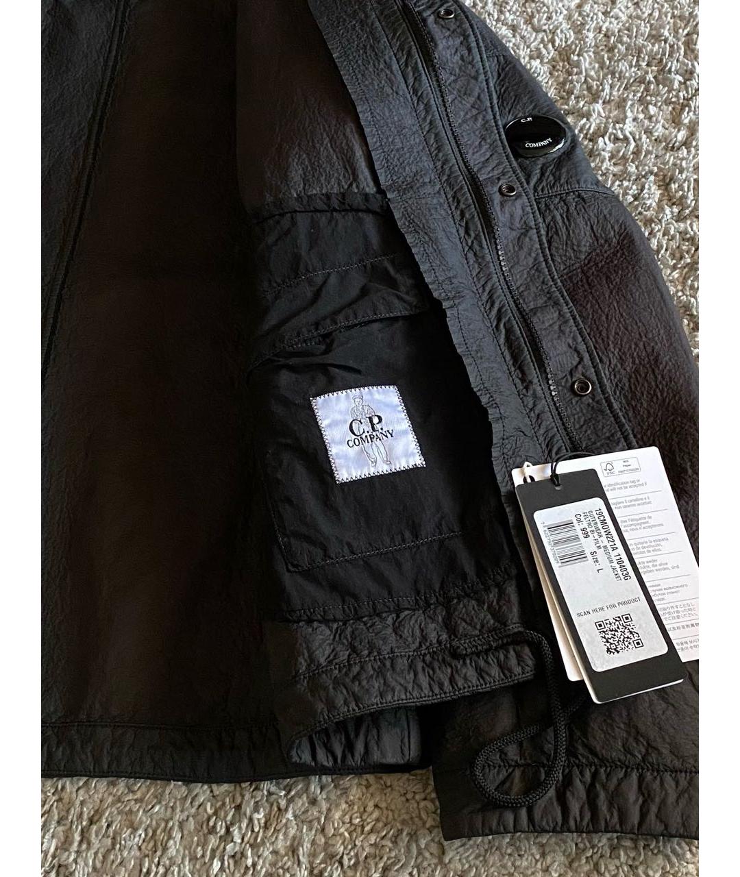 CP COMPANY Черная полиуретановая куртка, фото 6