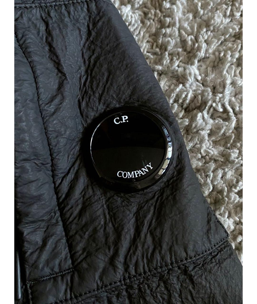 CP COMPANY Черная полиуретановая куртка, фото 3