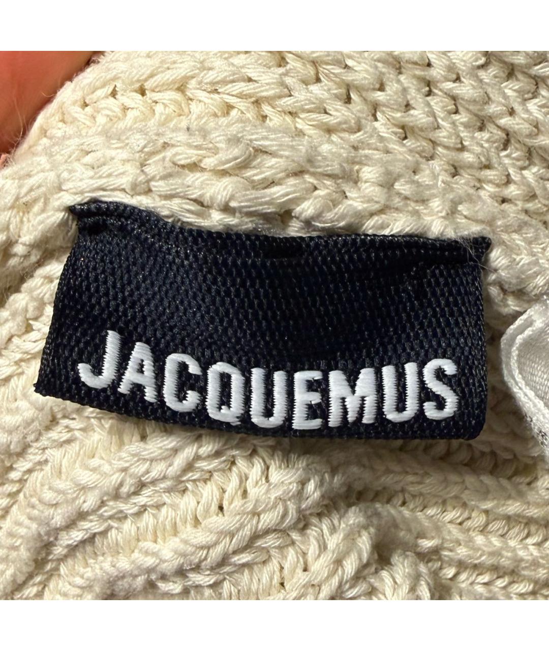 JACQUEMUS Белый хлопковый кардиган, фото 3