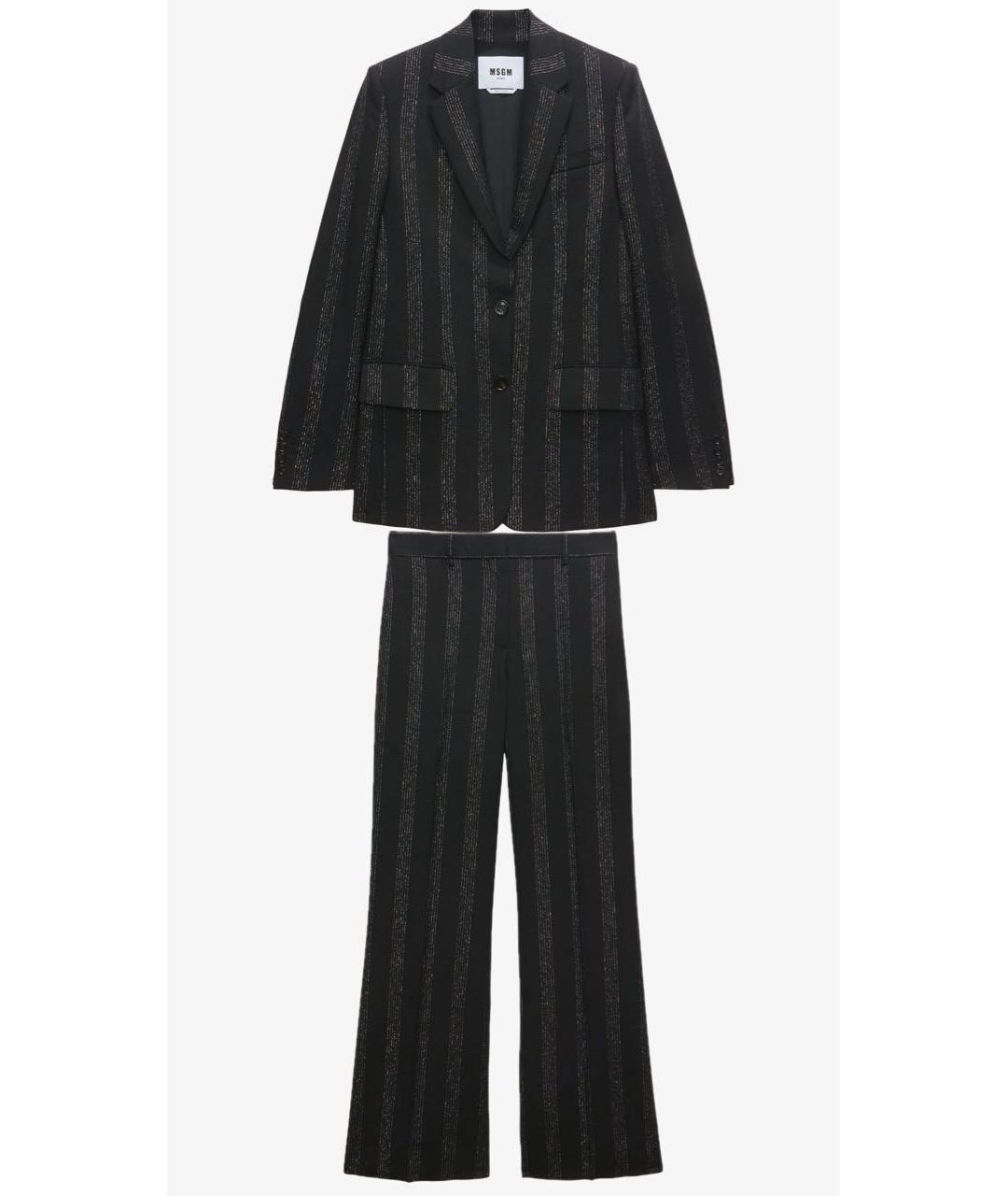 MSGM Серый шерстяной костюм с брюками, фото 6
