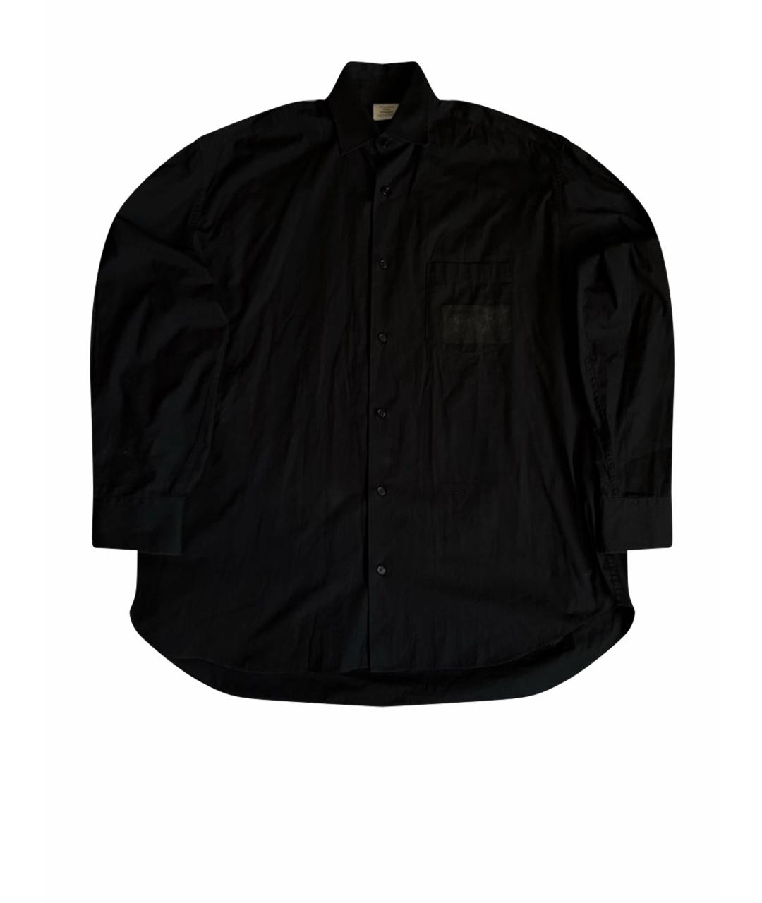 VETEMENTS Черная хлопковая классическая рубашка, фото 1
