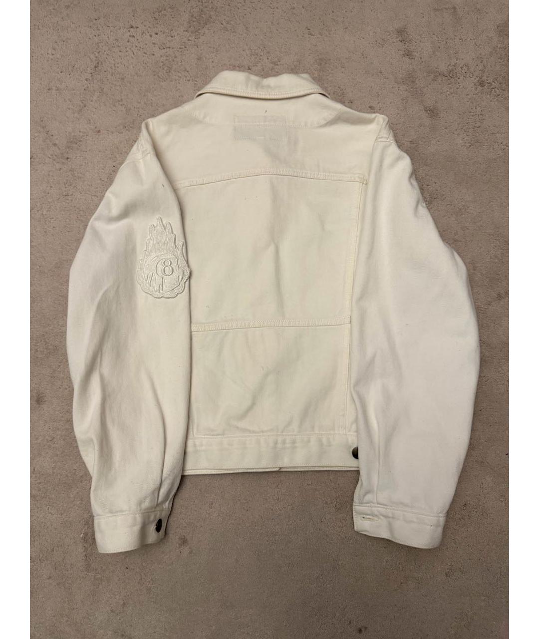 MCQ ALEXANDER MCQUEEN Белая хлопковая куртка, фото 2