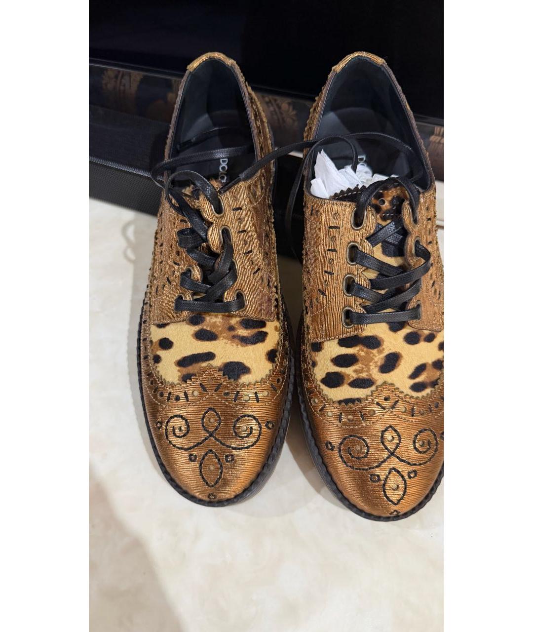 DOLCE&GABBANA Горчичные эспадрильи, фото 2