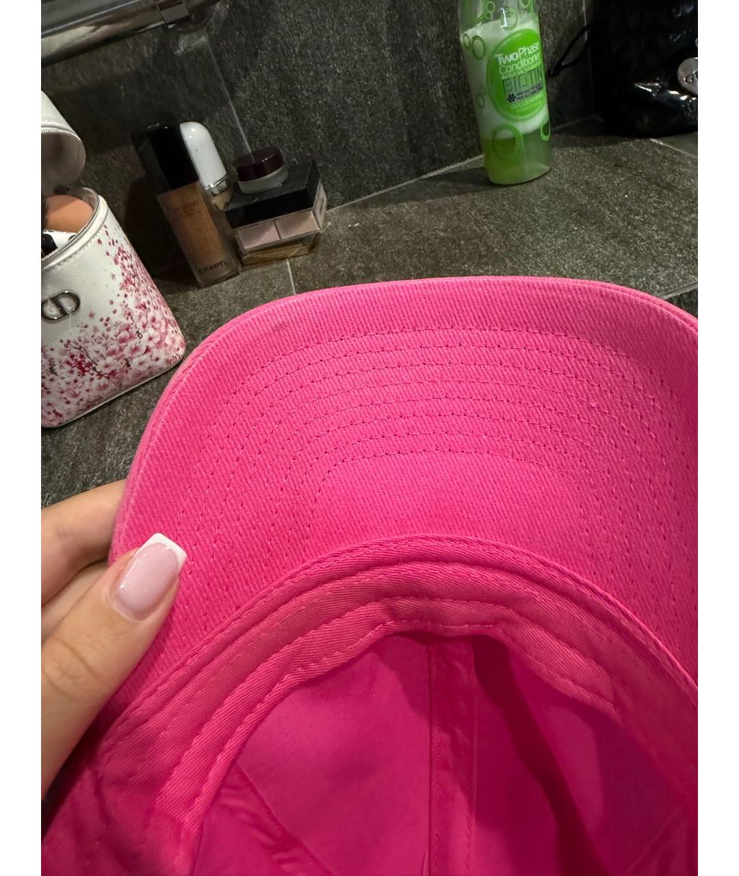 BALENCIAGA Розовая хлопковая кепка, фото 5
