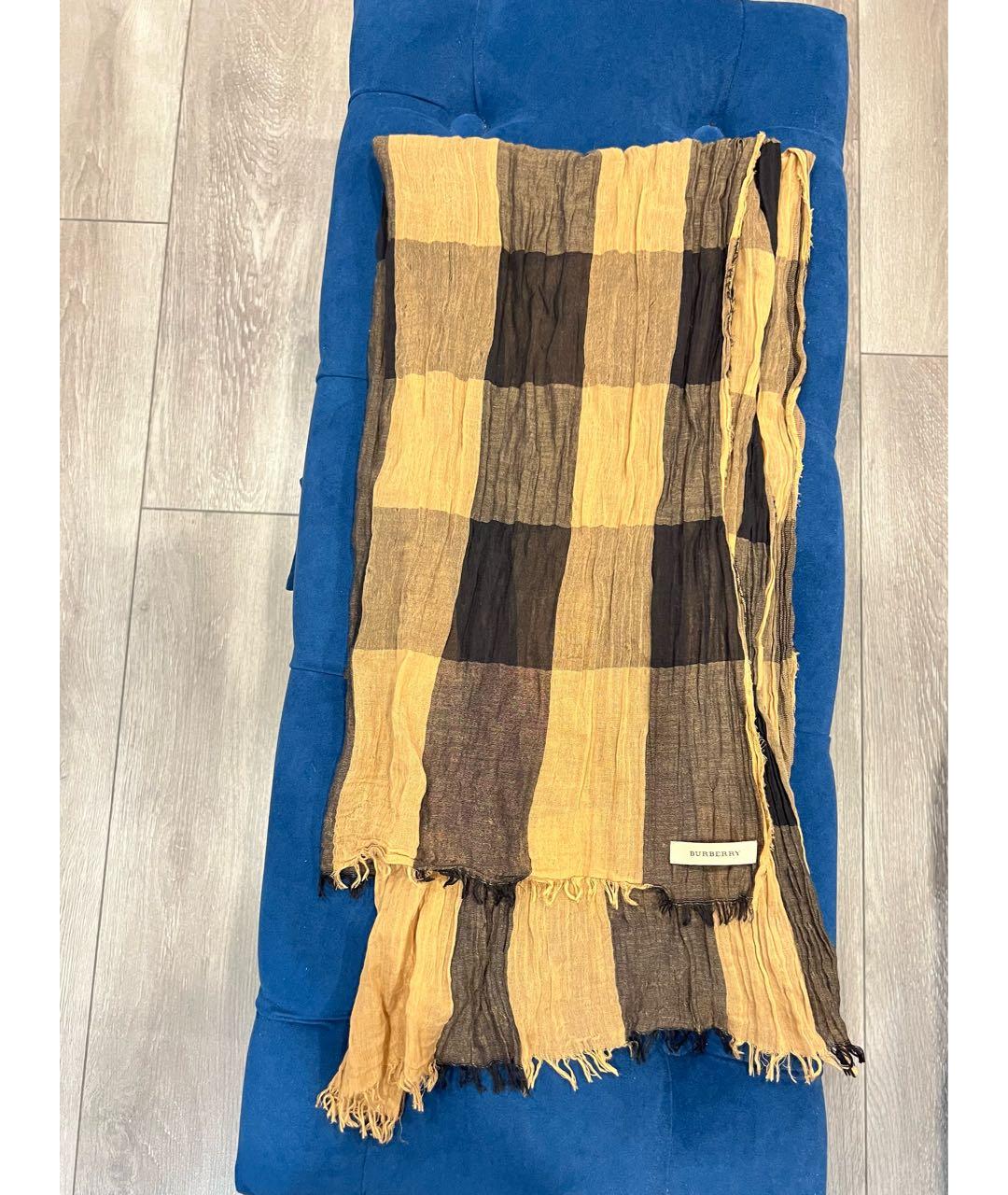 BURBERRY Бежевый шарф, фото 2