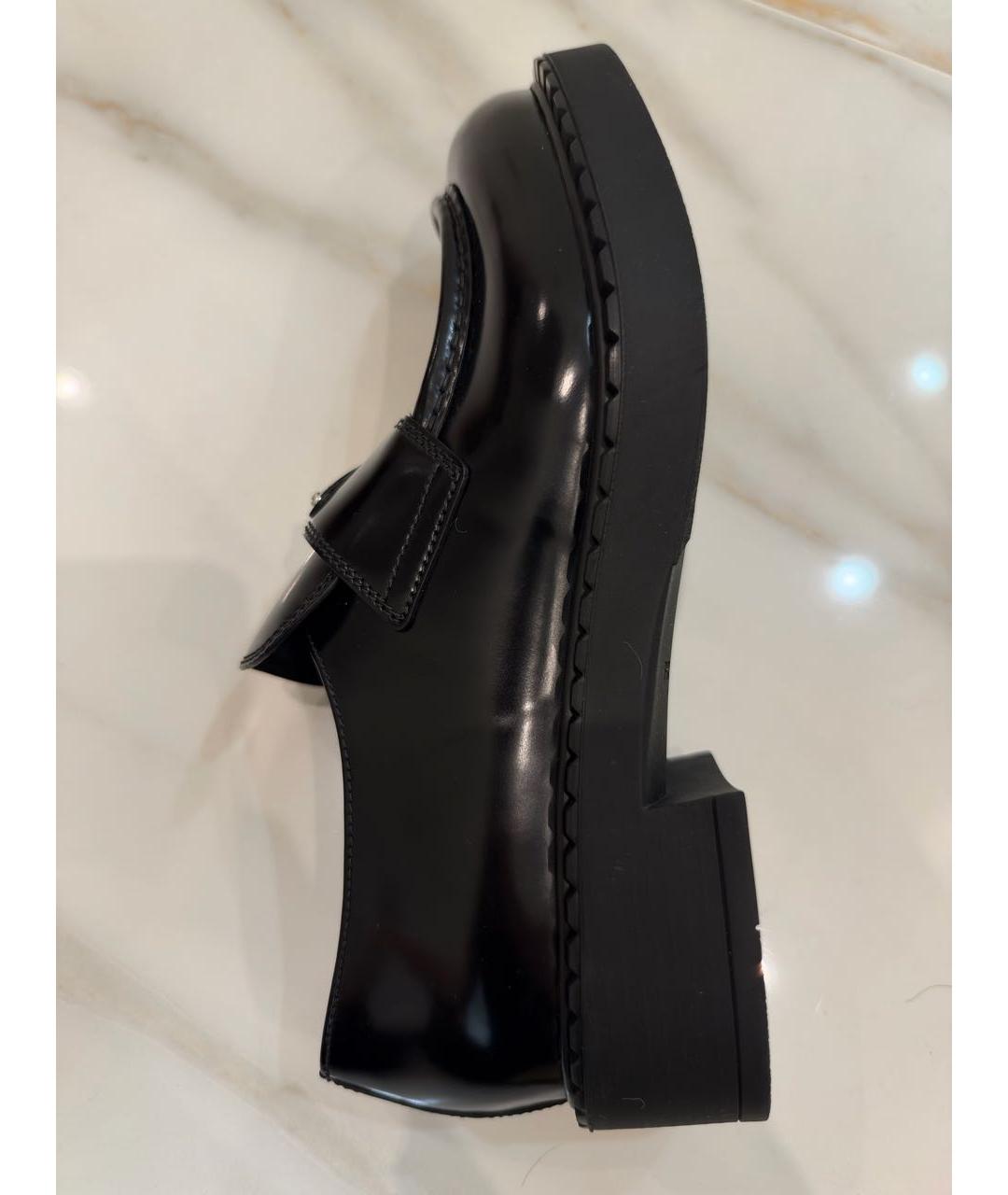 PRADA Черные кожаные лоферы, фото 6