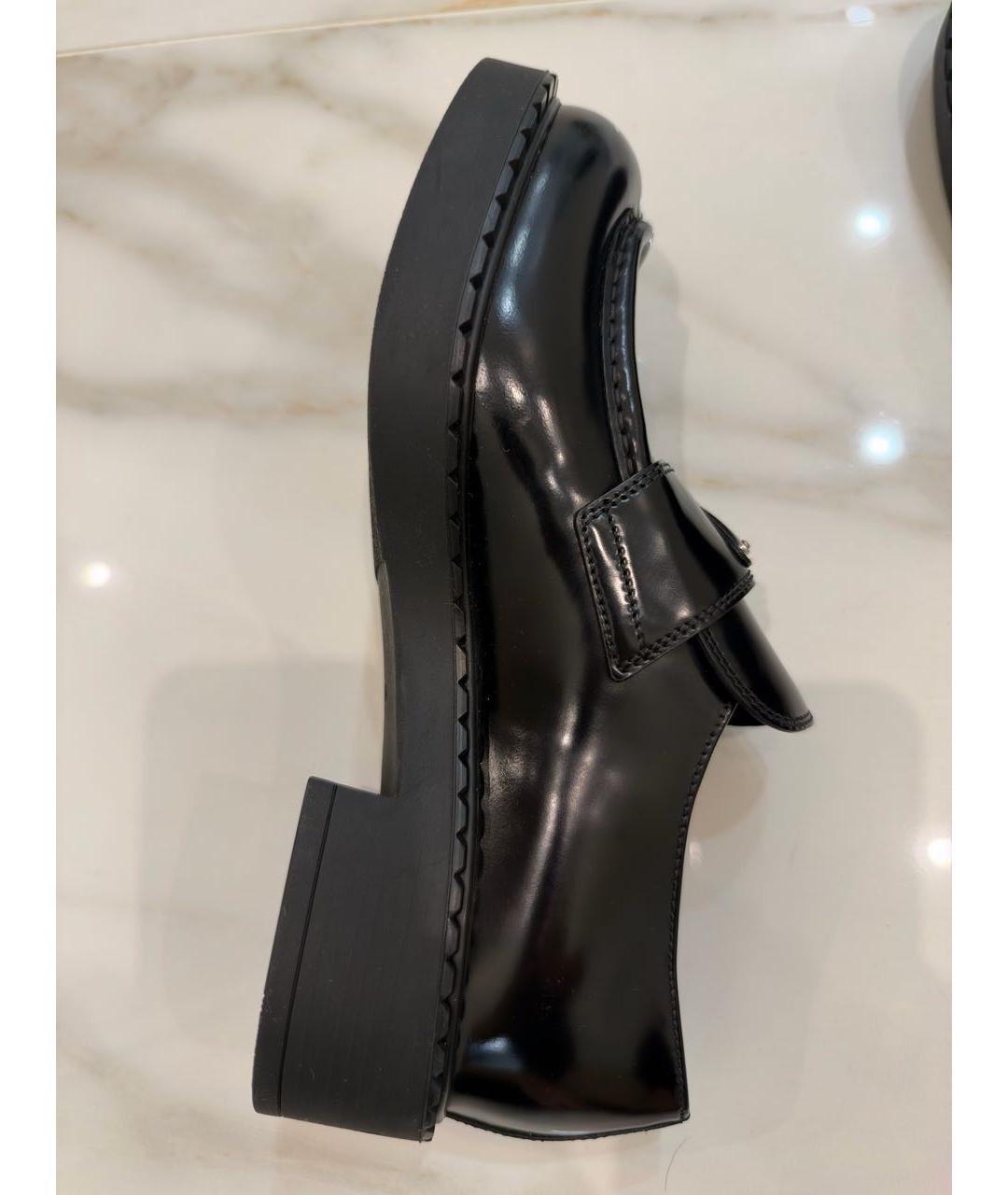 PRADA Черные кожаные лоферы, фото 7
