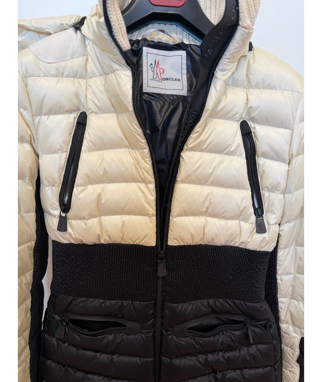 MONCLER Белый пуховик, фото 4