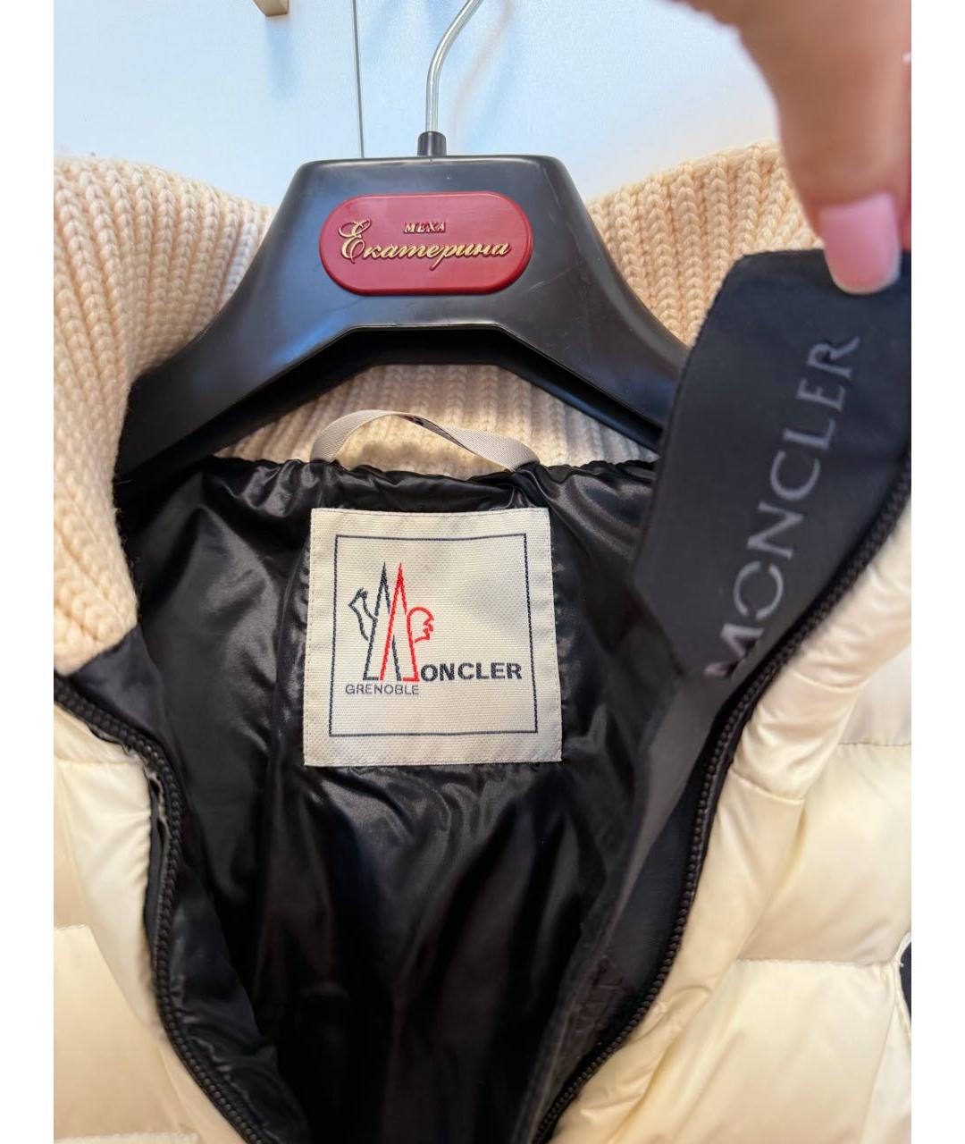 MONCLER Белый пуховик, фото 3