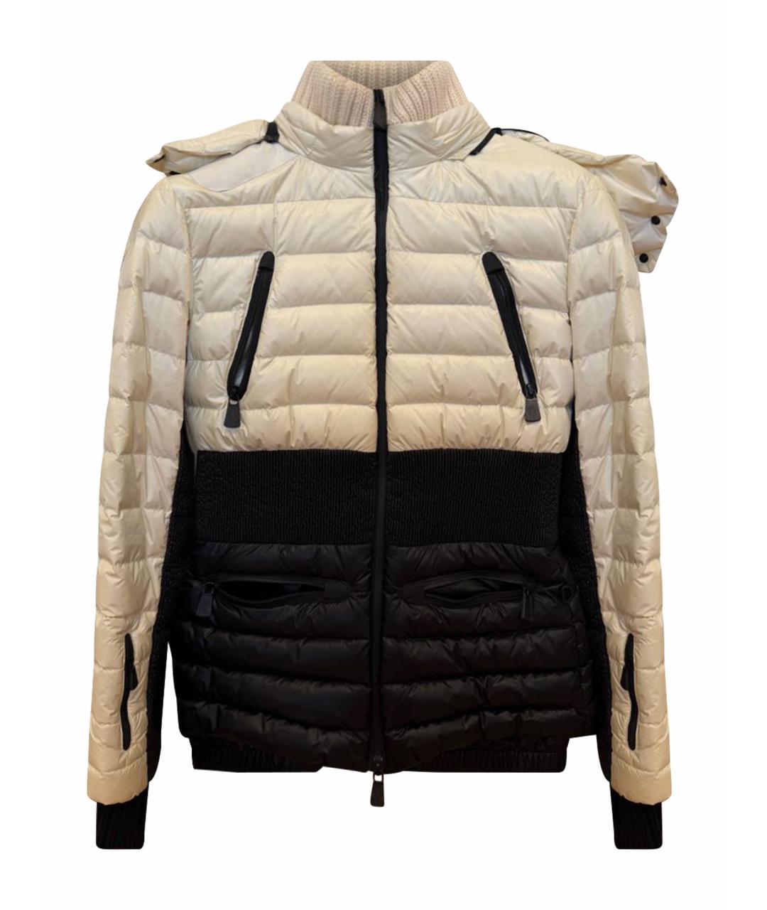 MONCLER Белый пуховик, фото 1