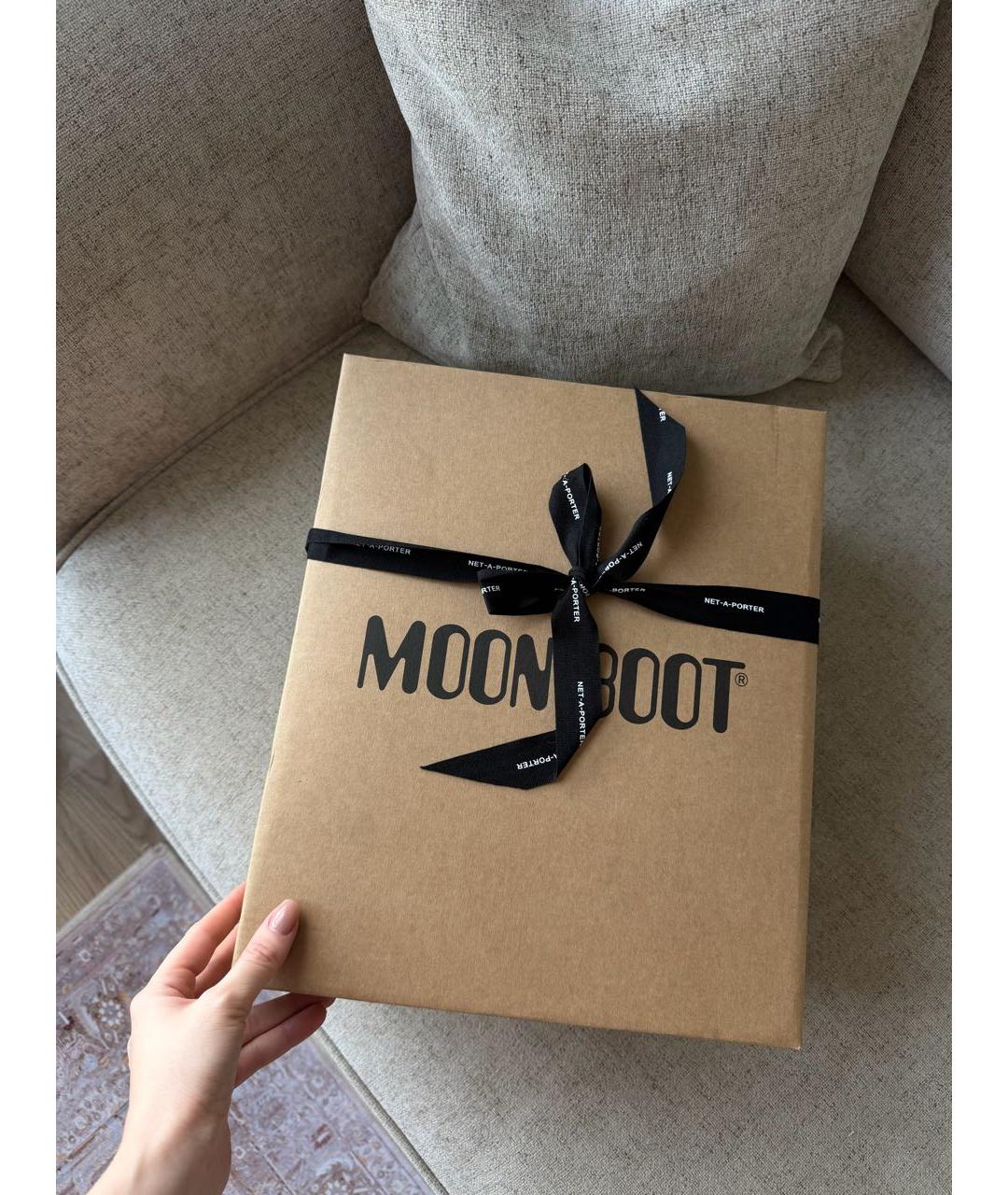 MOON BOOT Золотые ботинки, фото 7