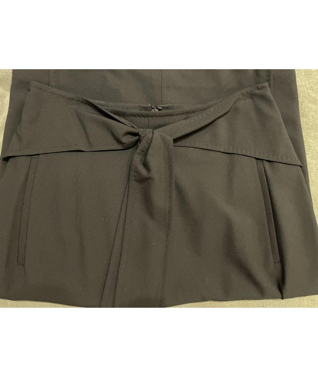 BRIONI Черная шерстяная юбка миди, фото 4