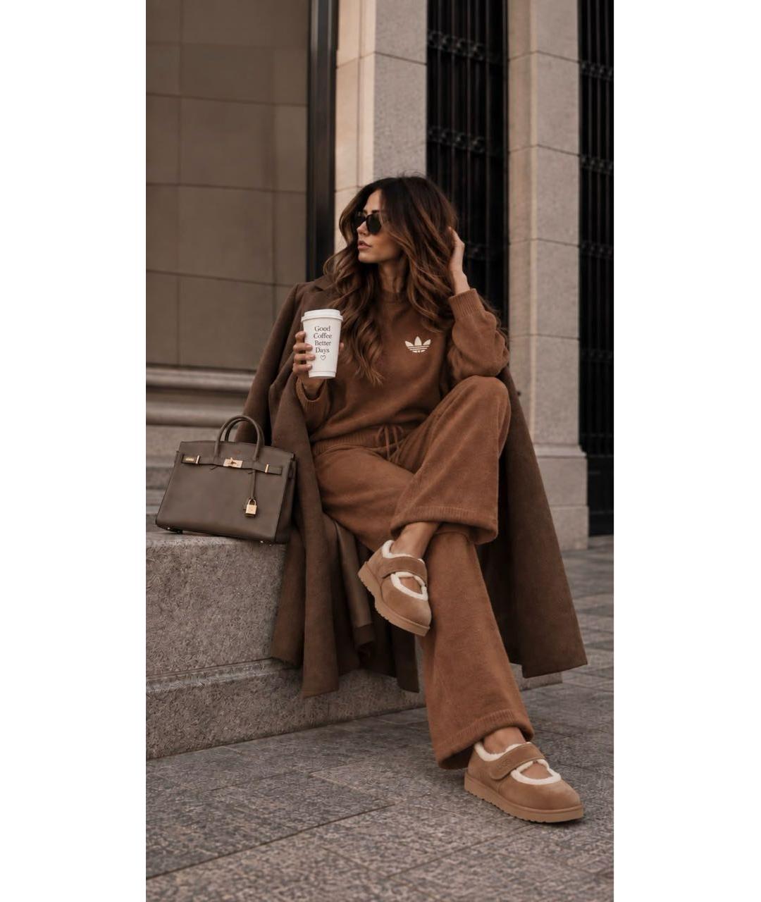 UGG Коричневые замшевые балетки, фото 8