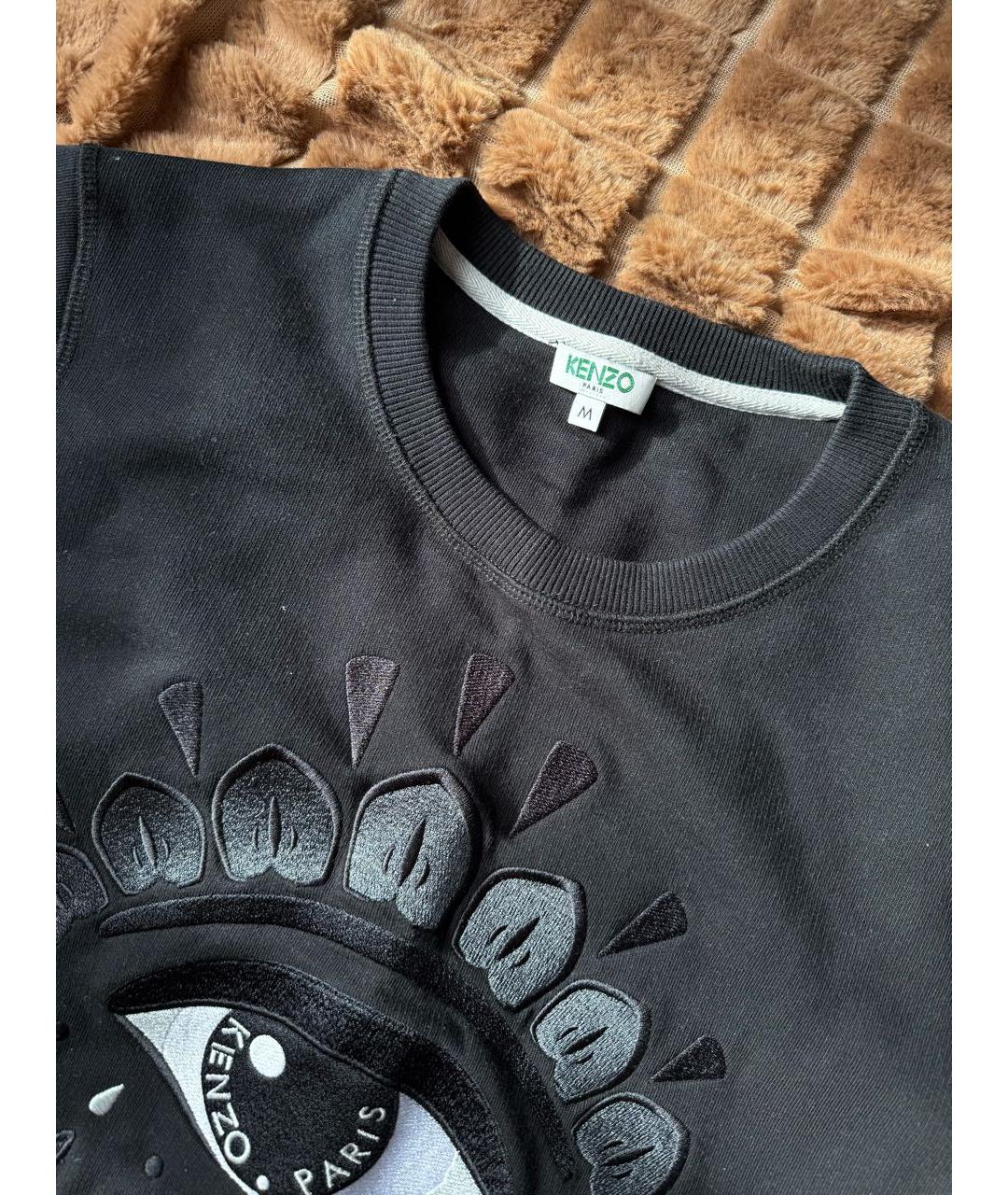 KENZO Черное хлопковое платье, фото 3