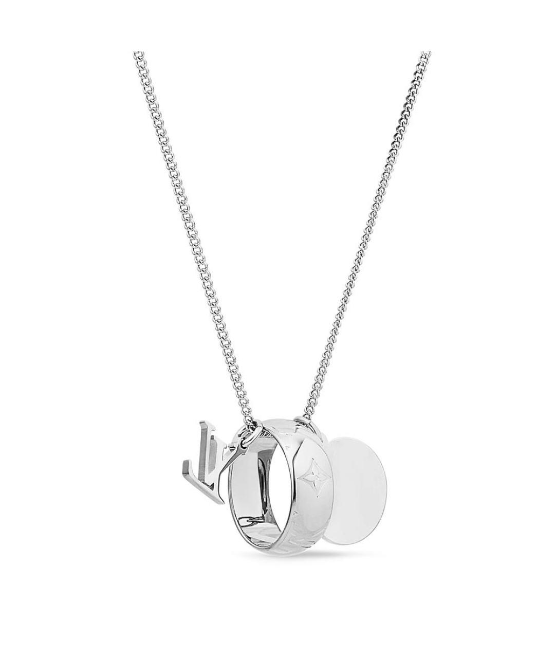 LOUIS VUITTON Серебряное колье, фото 3