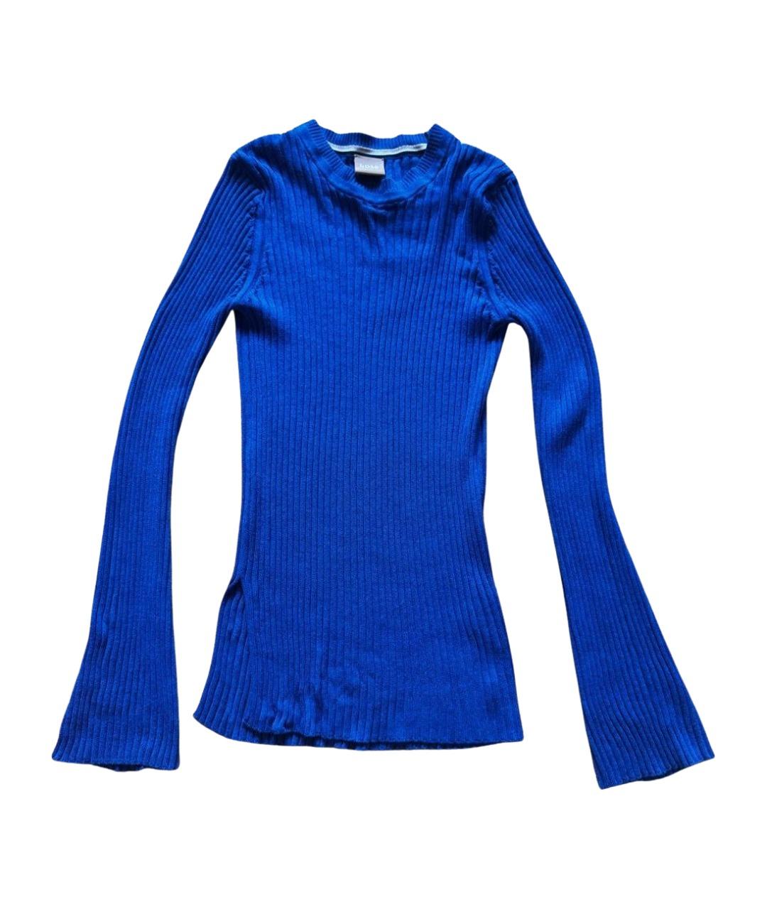 HUGO BOSS Синий вискозный джемпер / свитер, фото 1