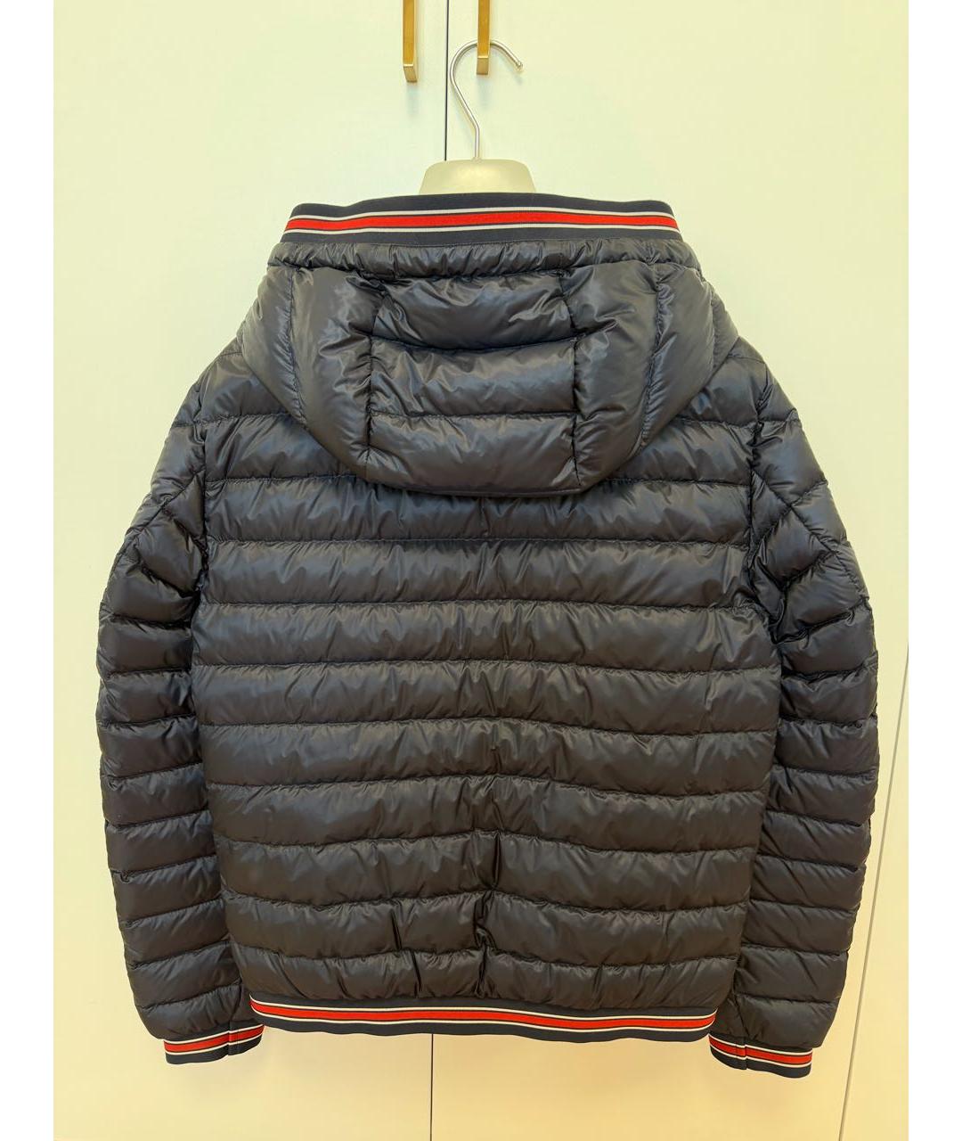 MONCLER Темно-синий пуховик, фото 2
