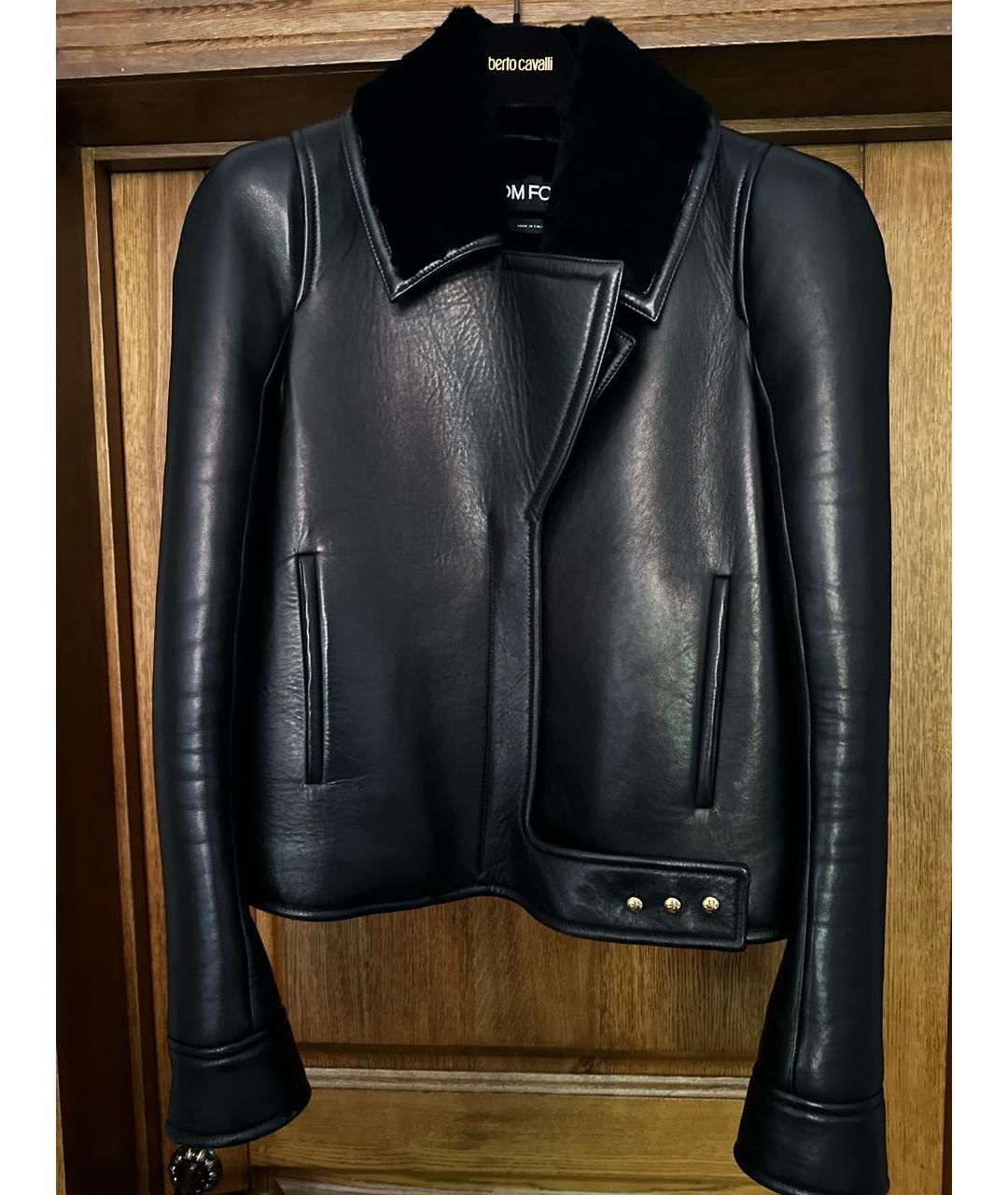 TOM FORD Черная кожаная дубленка, фото 9