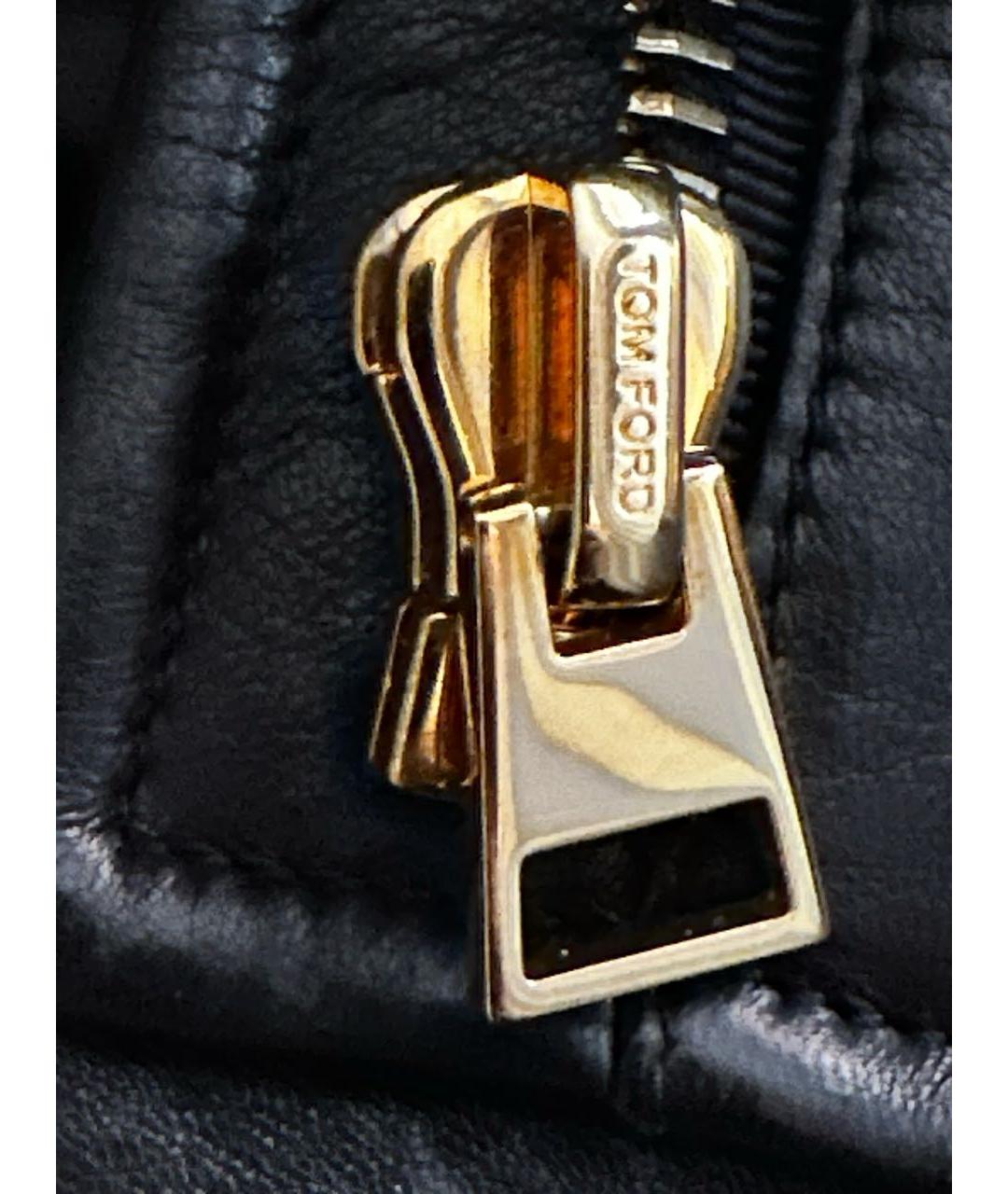 TOM FORD Черная кожаная дубленка, фото 4