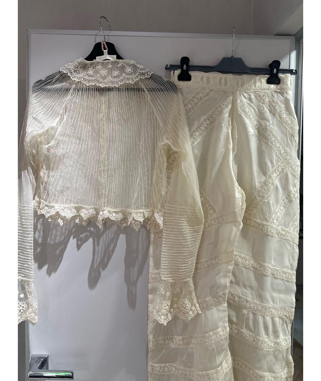 FOR LOVE AND LEMONS Прозрачный кружевной костюм с брюками, фото 3