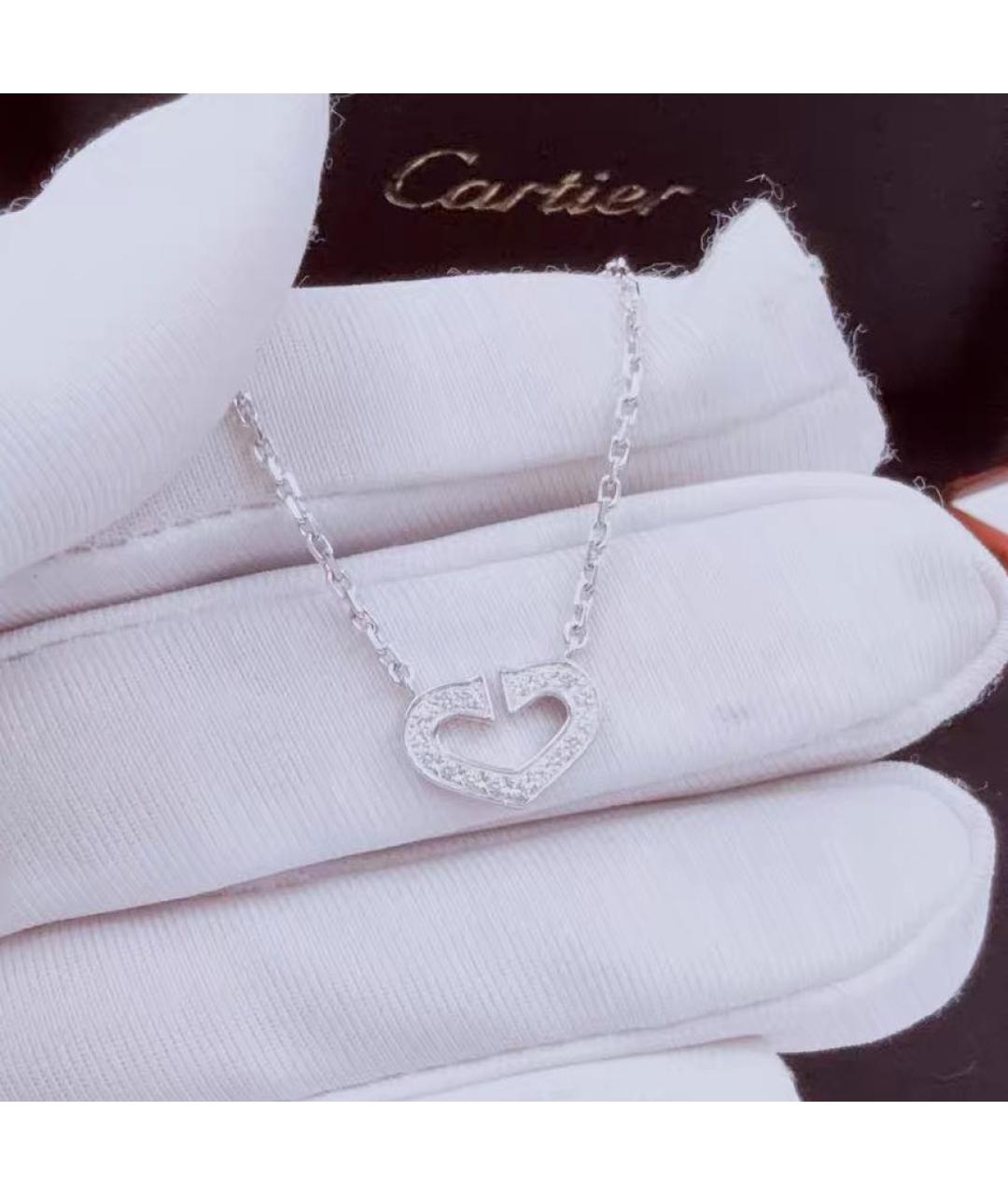 CARTIER Белое колье из белого золота, фото 4