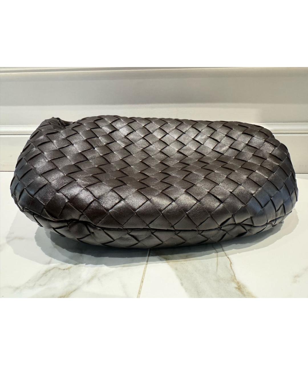 BOTTEGA VENETA Коричневая кожаная сумка с короткими ручками, фото 6