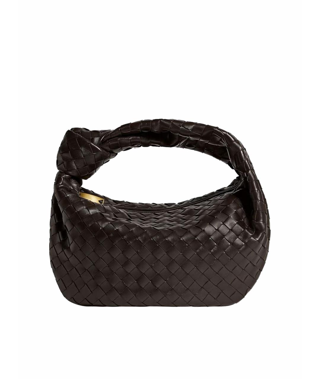 BOTTEGA VENETA Коричневая кожаная сумка с короткими ручками, фото 1