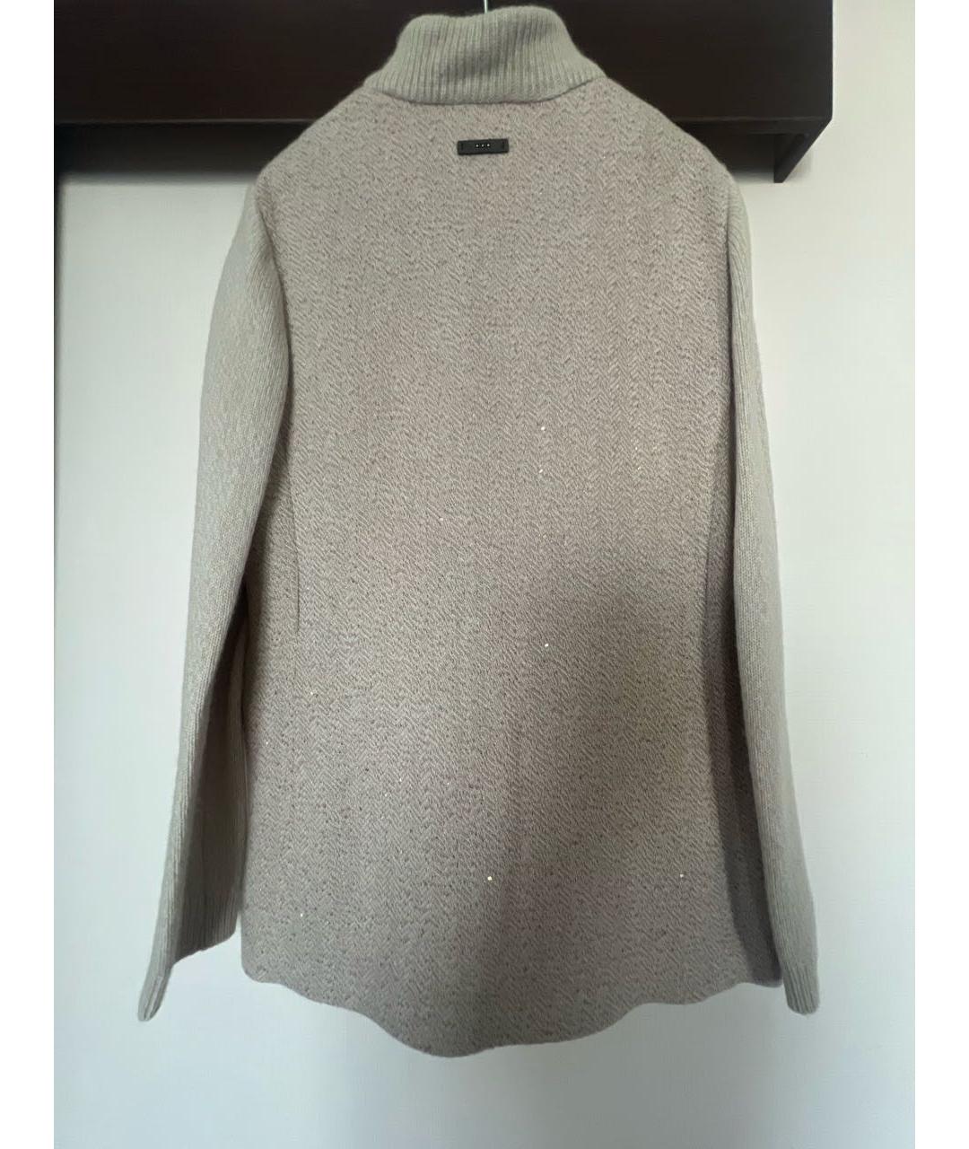PESERICO Бежевый шерстяной жакет/пиджак, фото 2