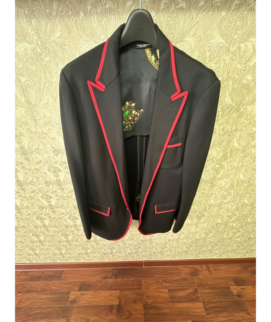 DOLCE&GABBANA Черный классический костюм, фото 2