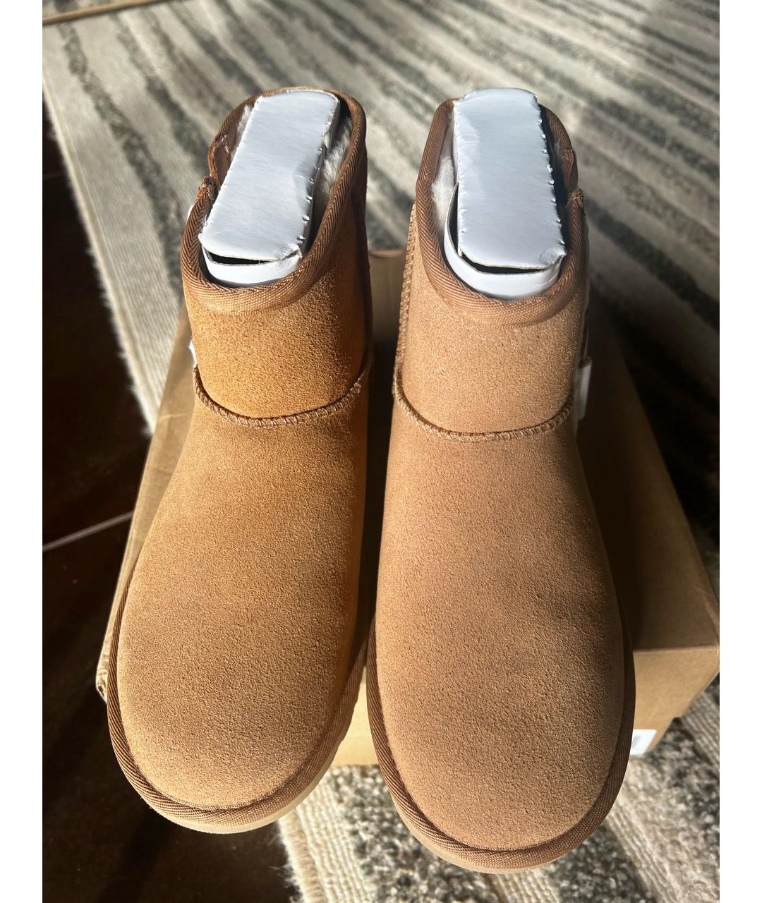 UGG Бежевые замшевые полусапоги, фото 2