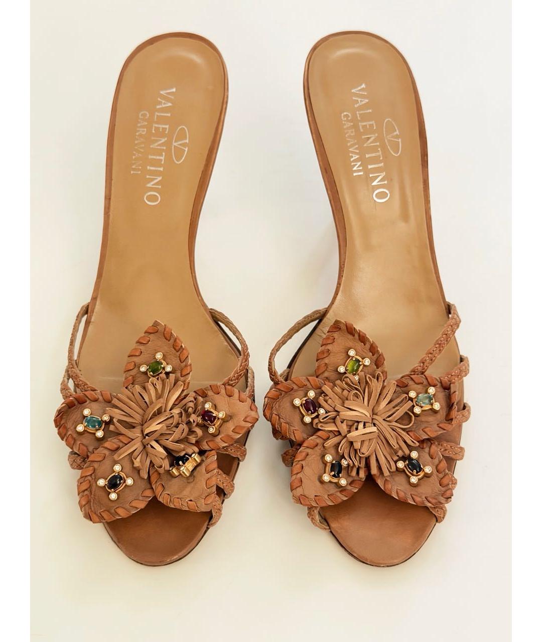 VALENTINO Мульти кожаные мюли, фото 2