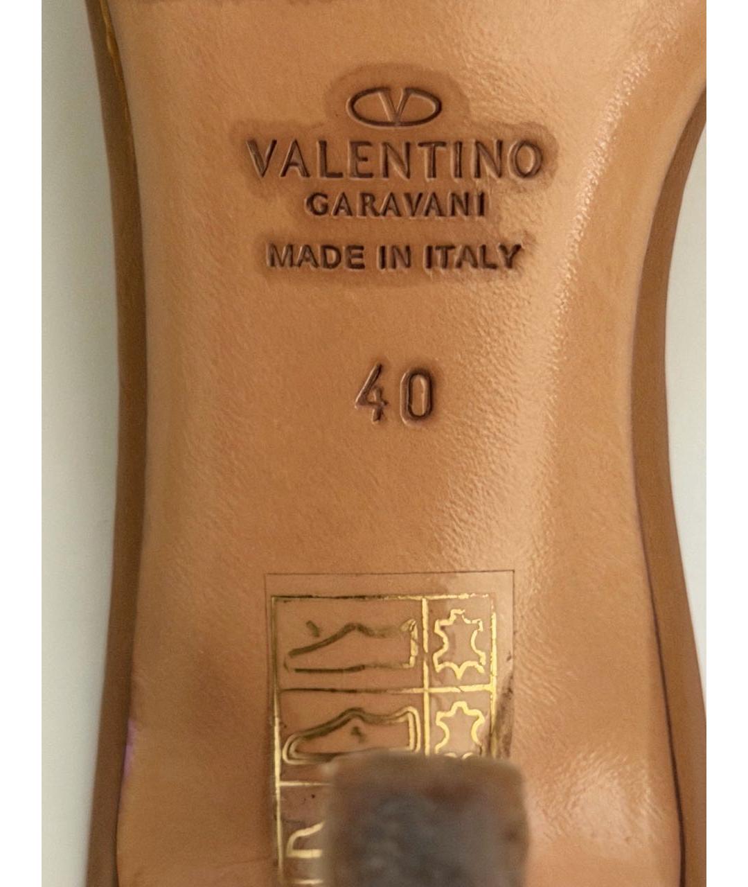 VALENTINO Мульти кожаные мюли, фото 5