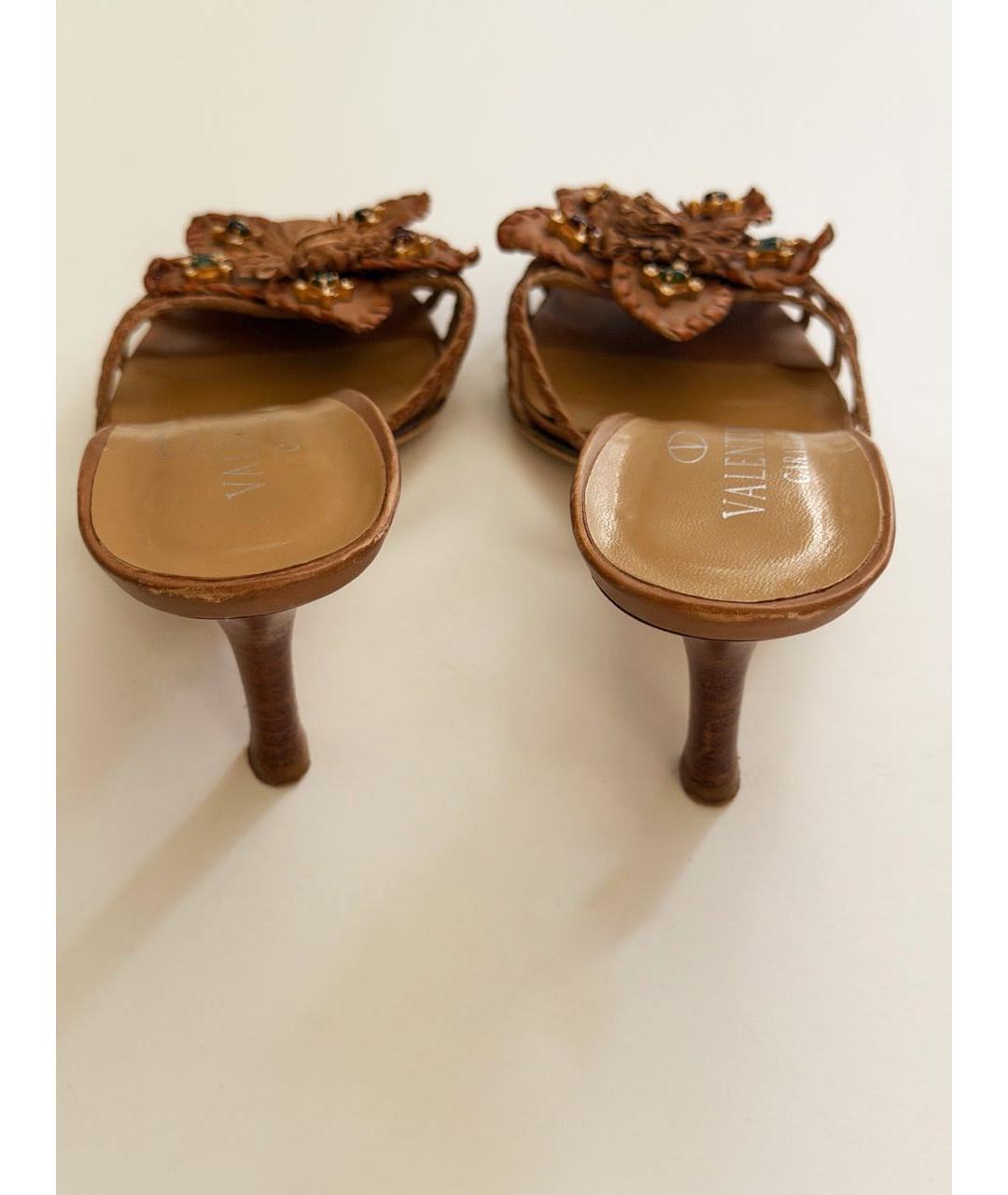VALENTINO Мульти кожаные мюли, фото 6