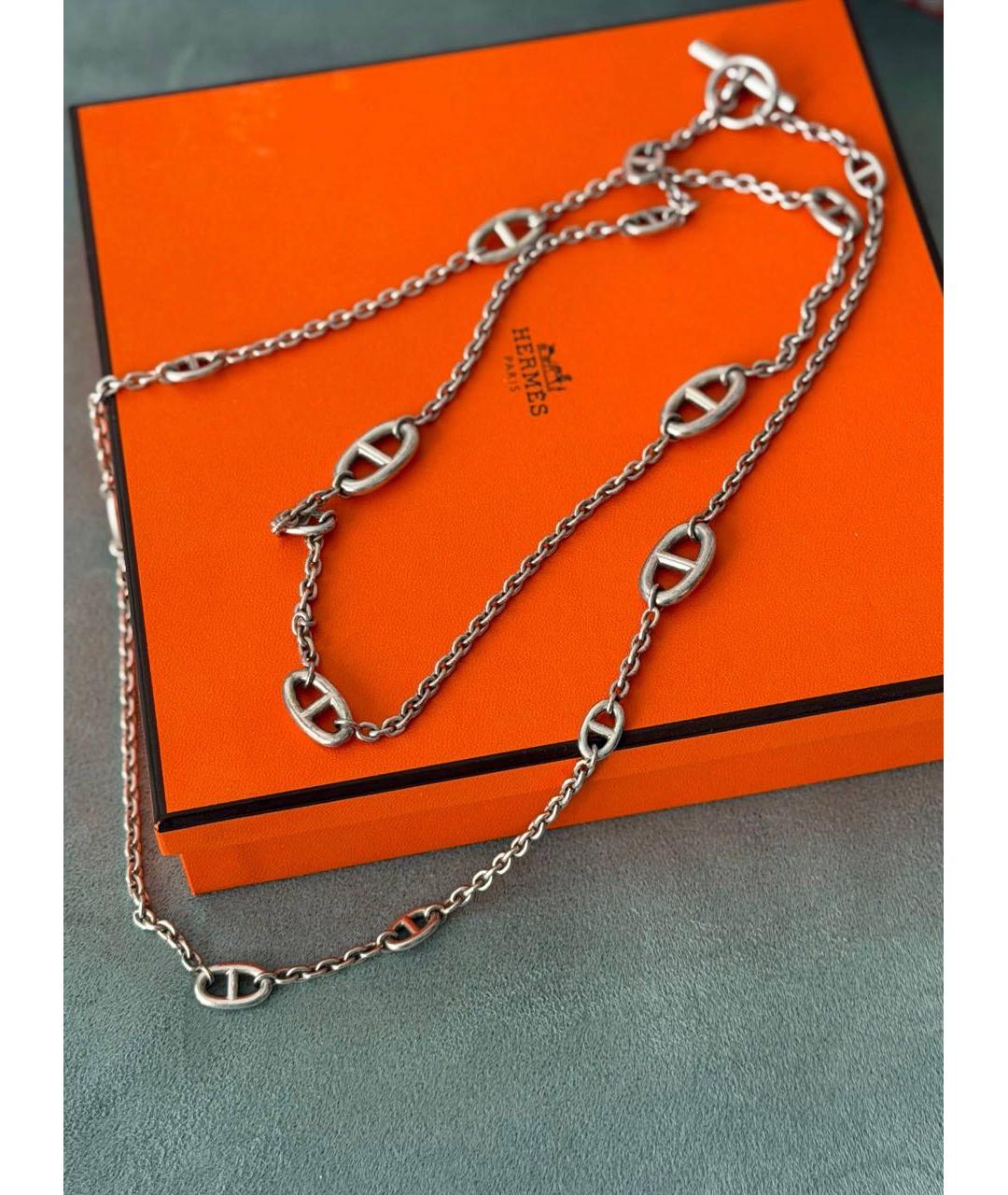 HERMES Серебряная серебряная цепочка, фото 3